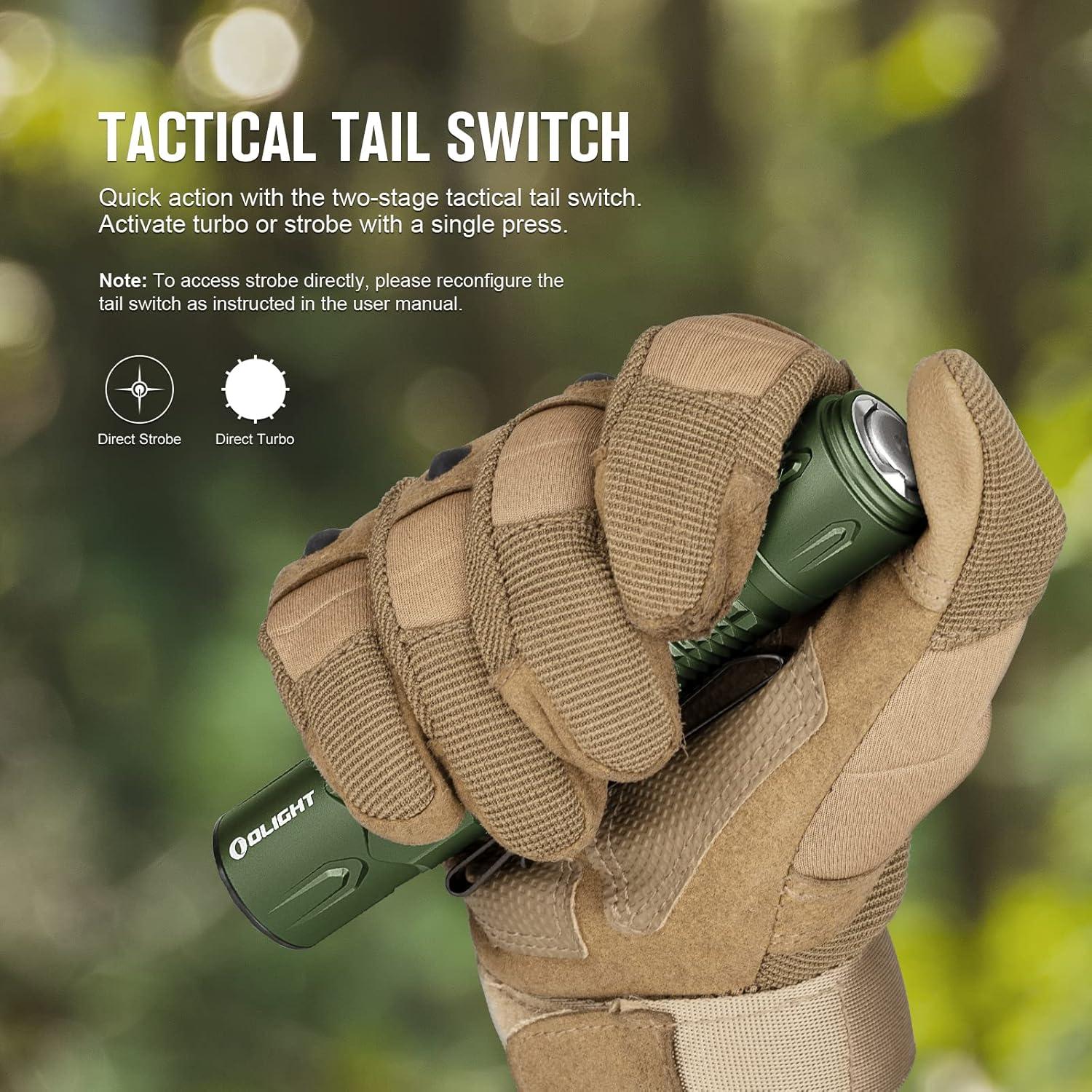 Linterna Táctica OLIGHT Warrior 3S 2300 Lúmenes Recargable