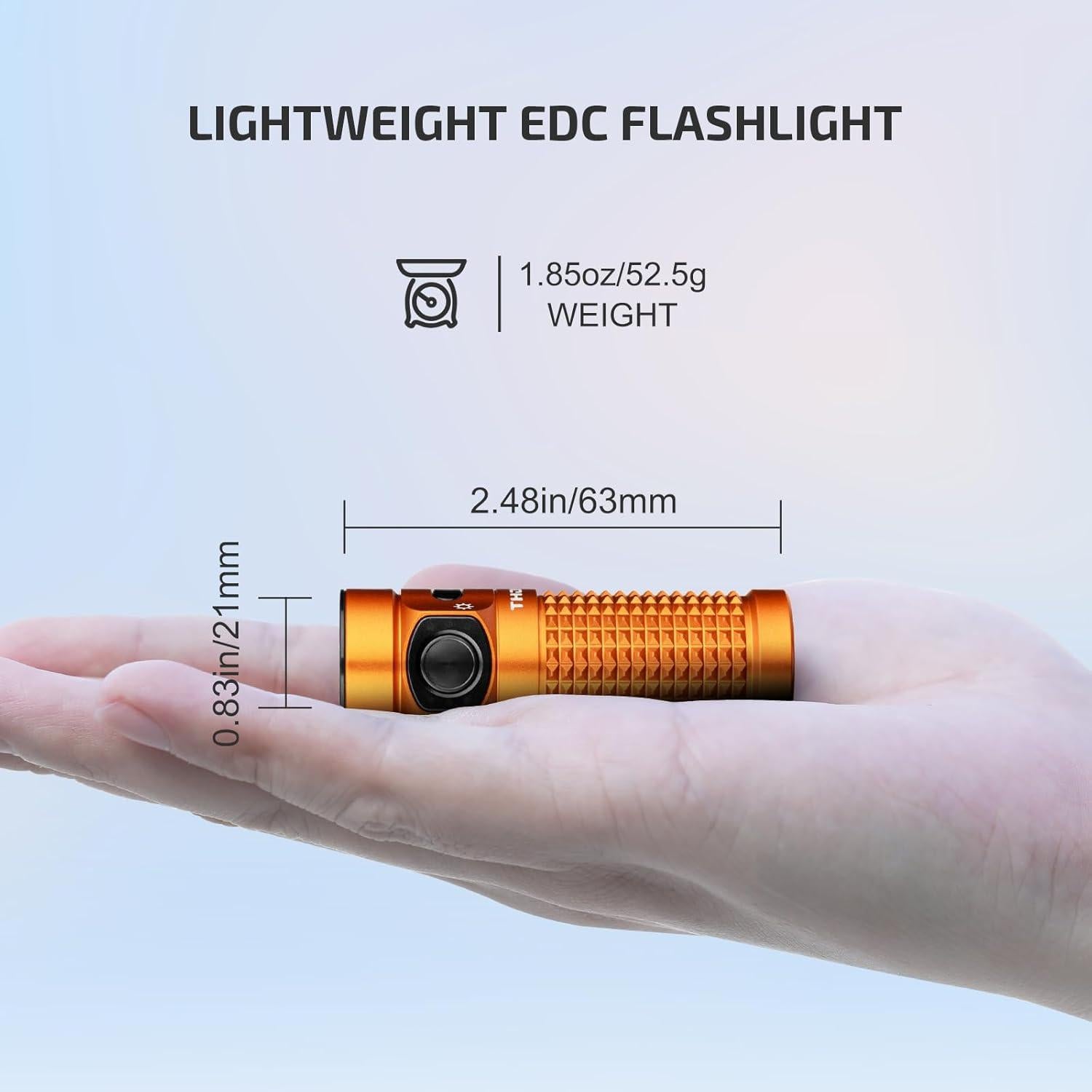 Linterna EDC OLIGHT Baton4 1300 Lúmenes Recargable con Oclip Pro