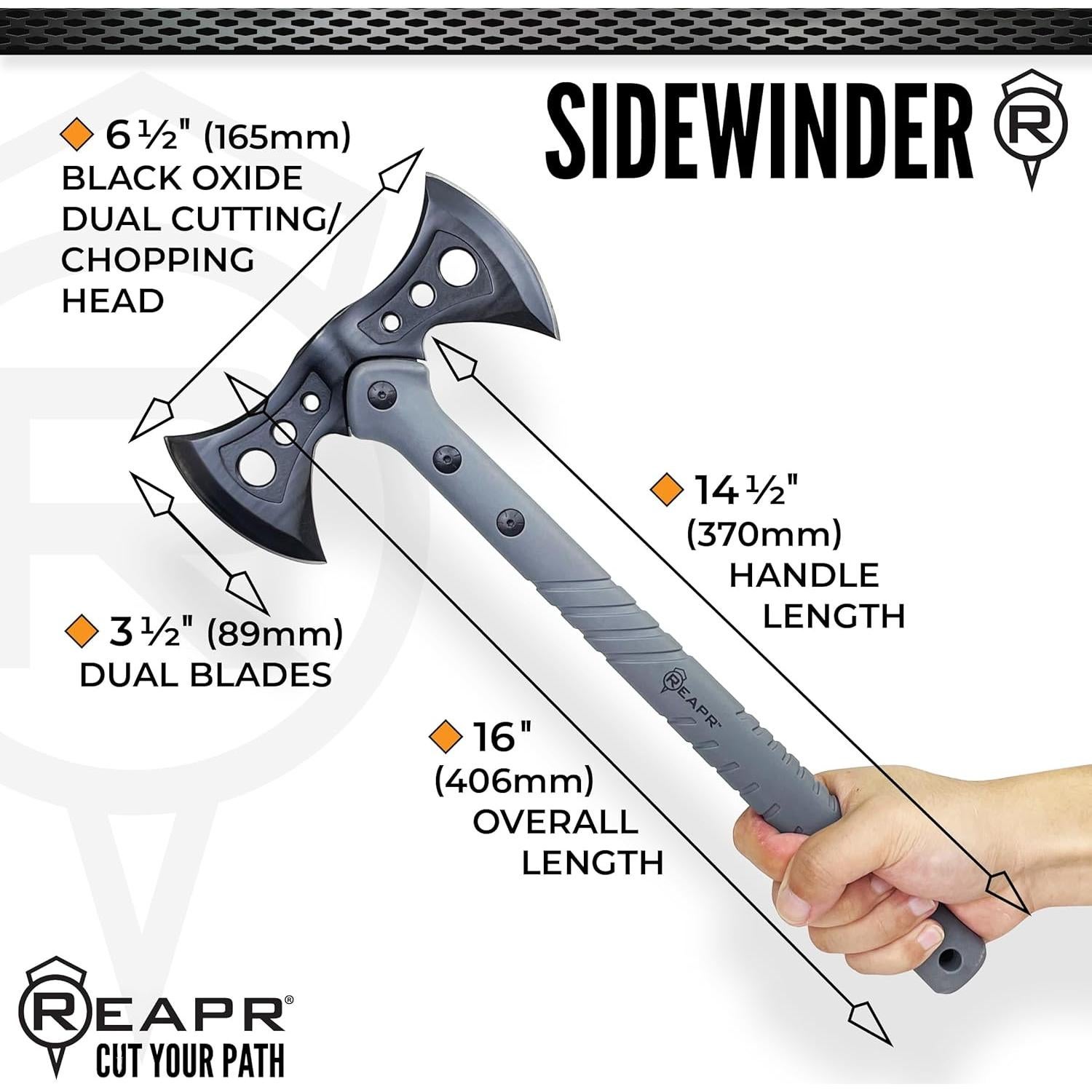 Hacha Táctica Reapr Sidewinder 40.64 cm Acero Inoxidable Nylon