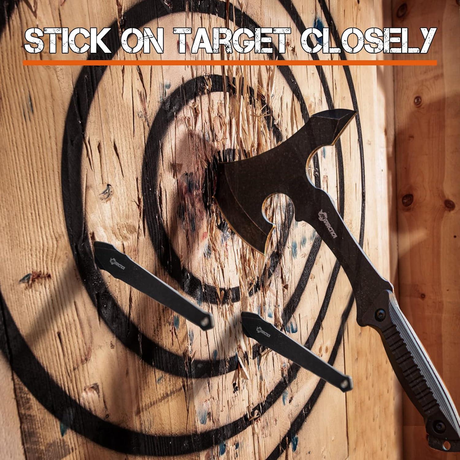 Juego de Hachas de Lanzamiento ANTÁRTIDA 3 Piezas Acero Inoxidable