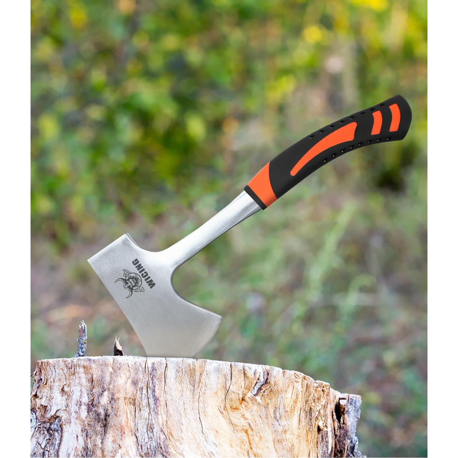 Hacha de Camping WICING 35 cm Acero Alto Carbono con Funda