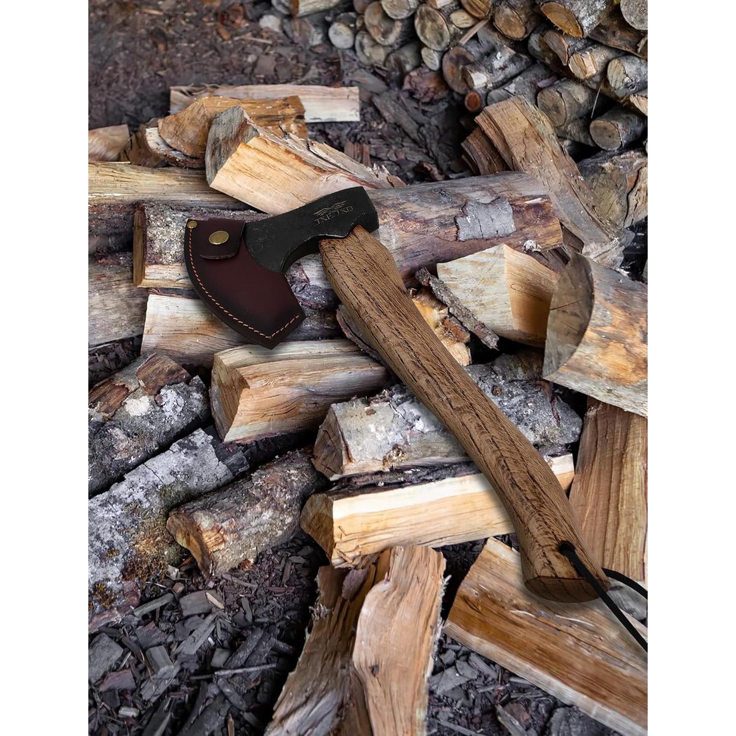 Hacha de Camping JXE JXO - Acero Forjado 12.7cm con Funda