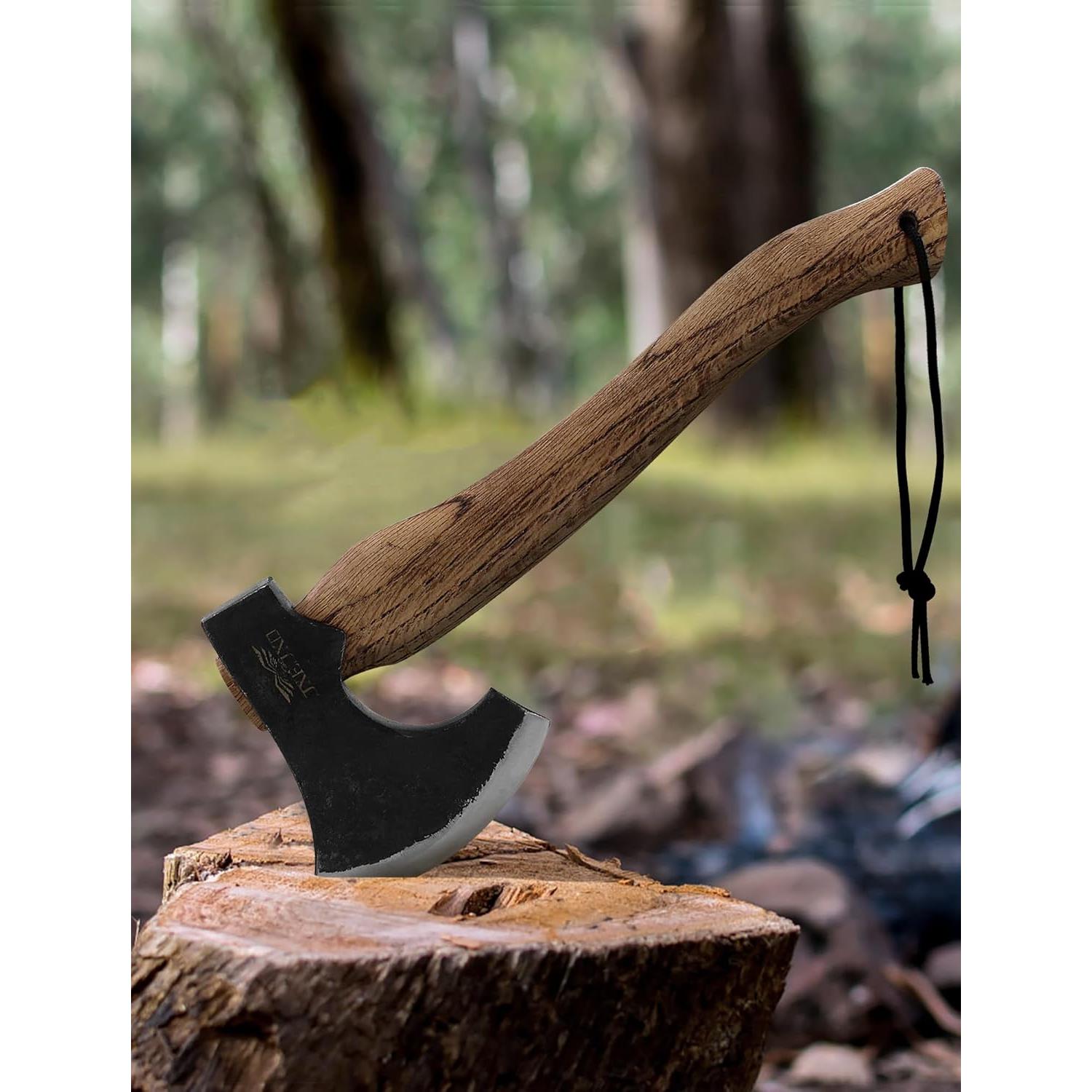 Hacha de Camping JXE JXO - Acero Forjado 12.7cm con Funda