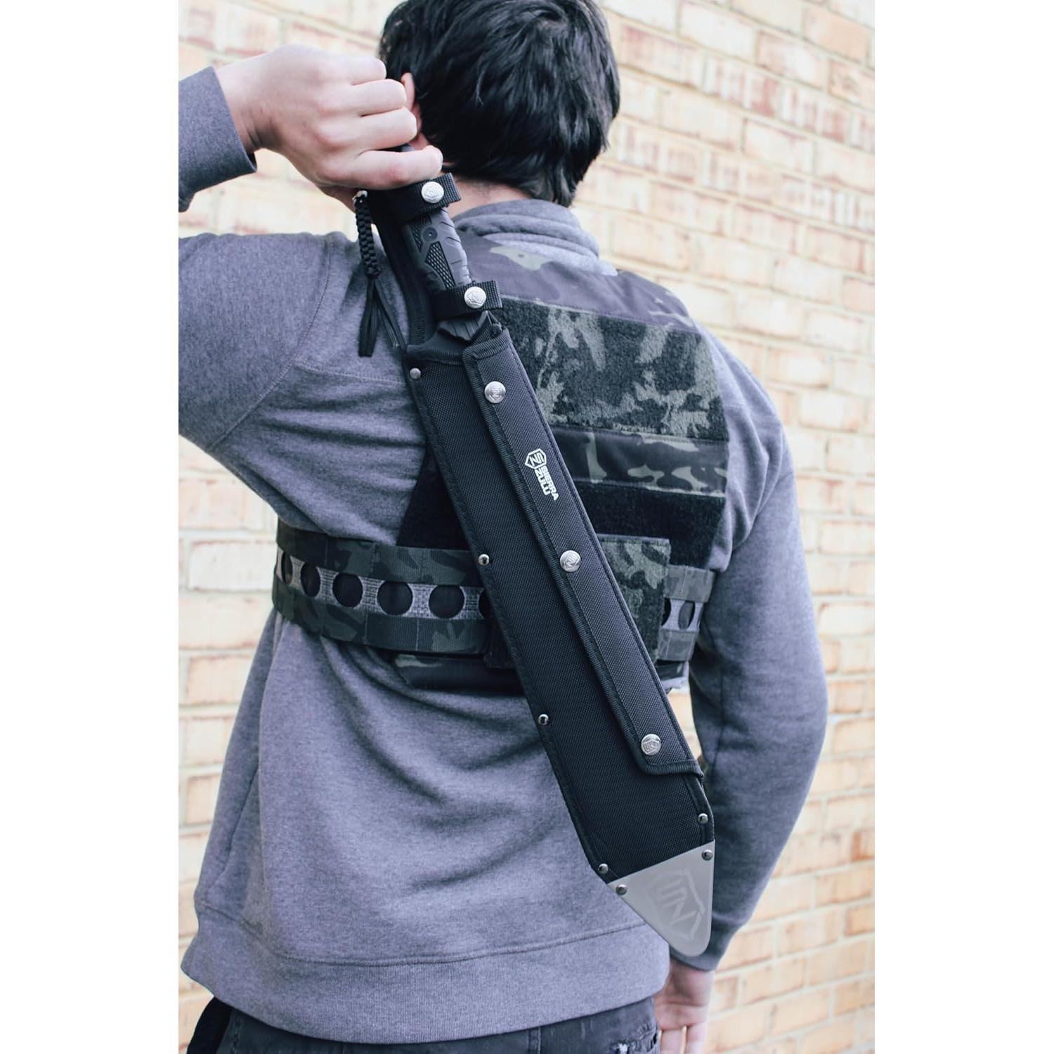 Machete Sierra Zulu Trident 60.96 cm Acero Inoxidable con Funda