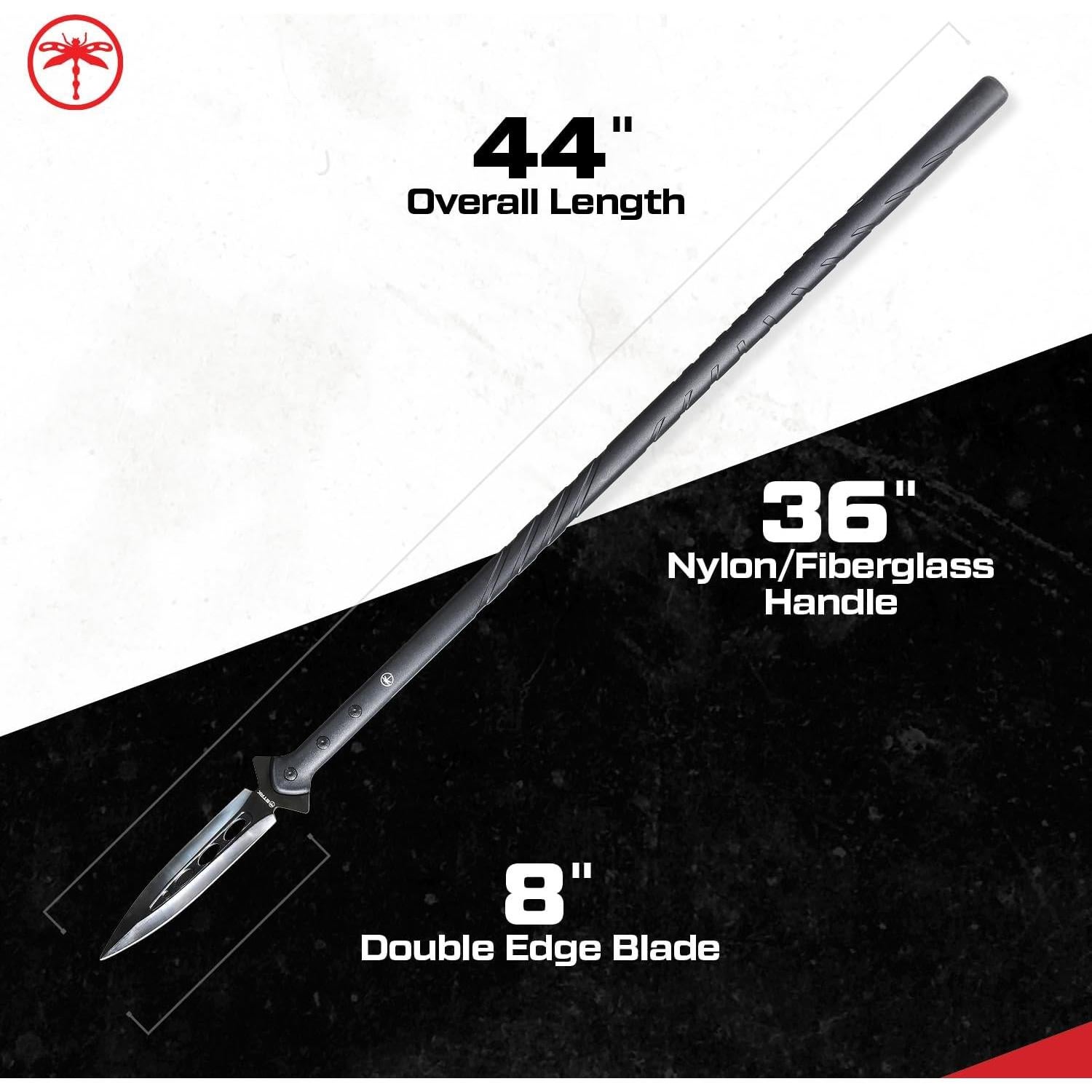 Lanza de Supervivencia STAK 11803, 112 cm, Acero Inoxidable