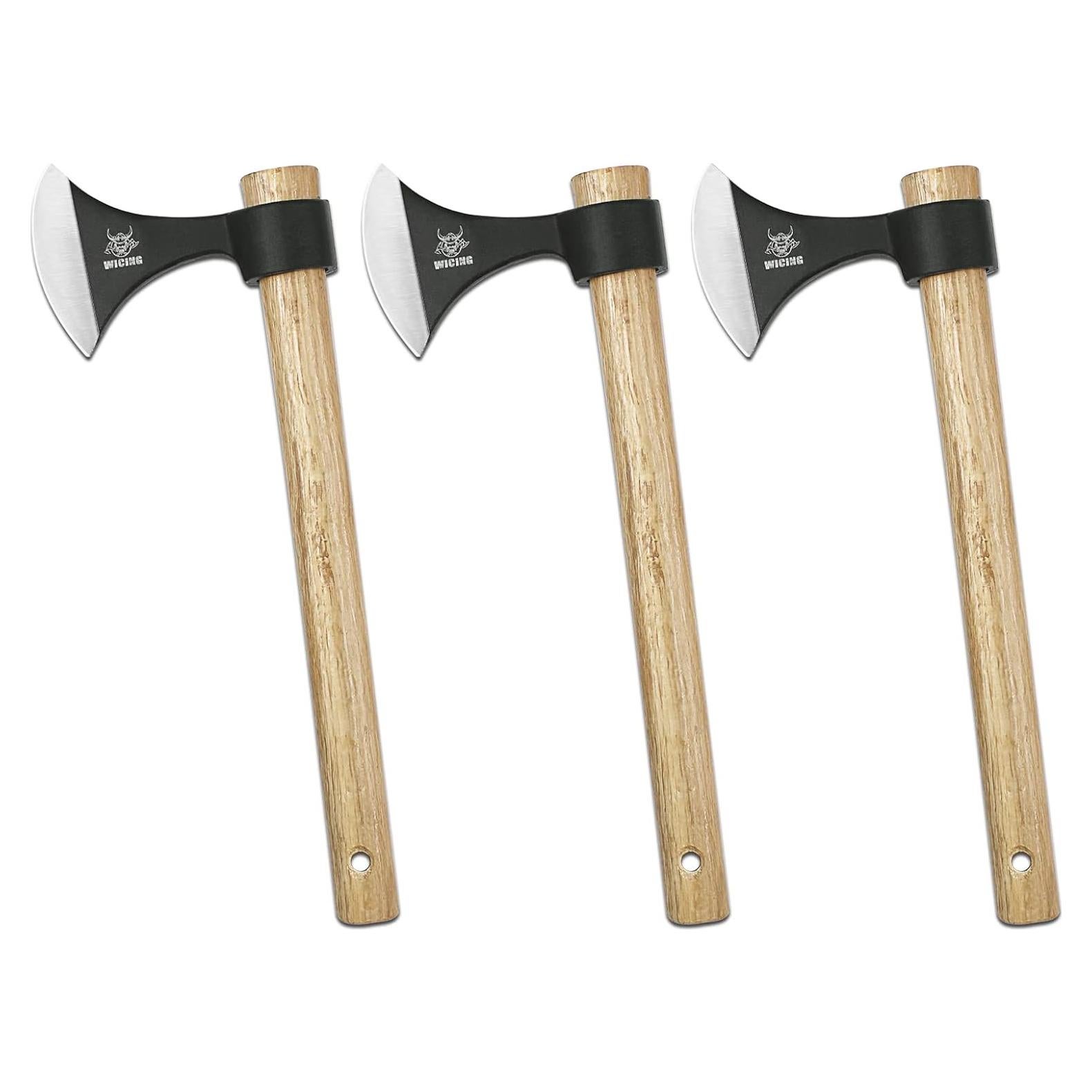 Paquete de 3 Hachas de Lanzamiento WICING 41.1 cm Acero Carbono