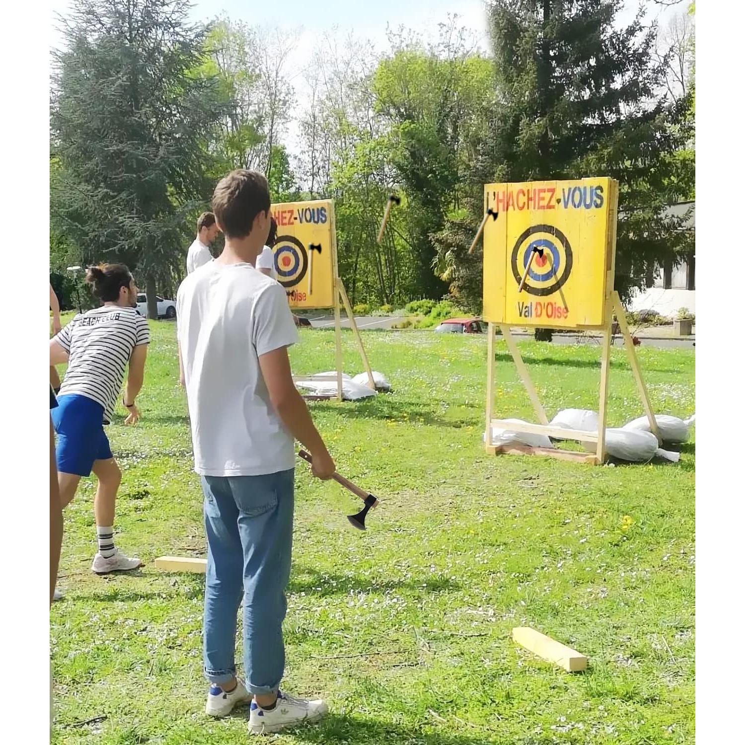 Paquete de 3 Hachas de Lanzamiento WICING 41.1 cm Acero Carbono