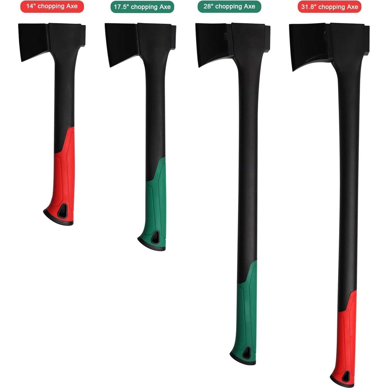 Hacha de Camping CHI SHANG 44.7 cm, Acero Inoxidable, Verde