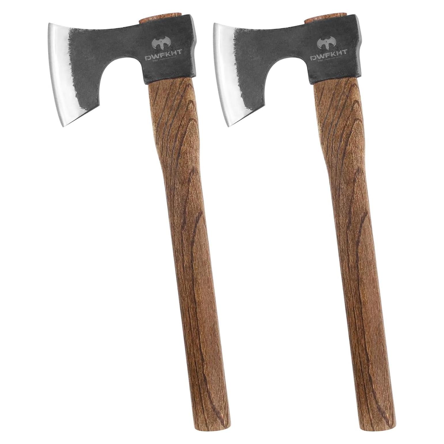 Juego de 2 Hachas de Lanzamiento DWFKHT 41.91 cm Acero 1065