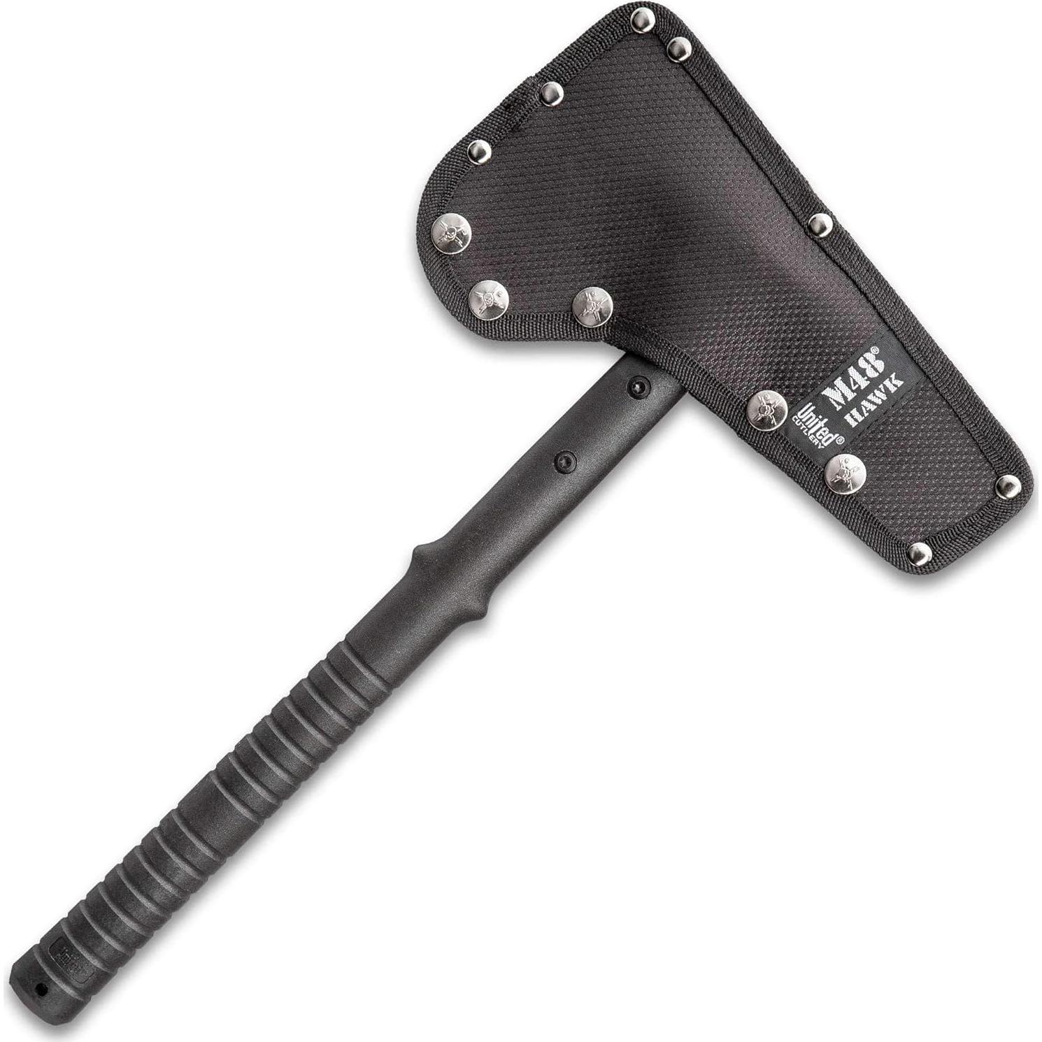 Hacha Táctica M48 Azul con Funda - Hoja Acero Inoxidable 20.32 cm