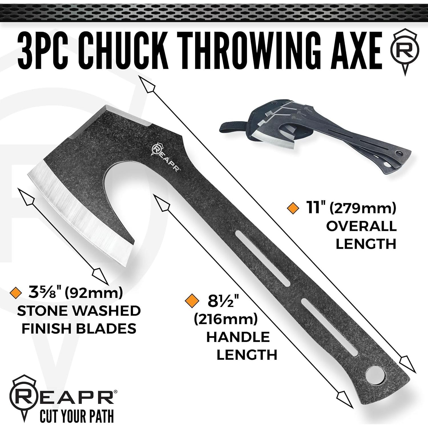 Conjunto de Hachas de Lanzamiento Reapr 3 Piezas 27.94 cm