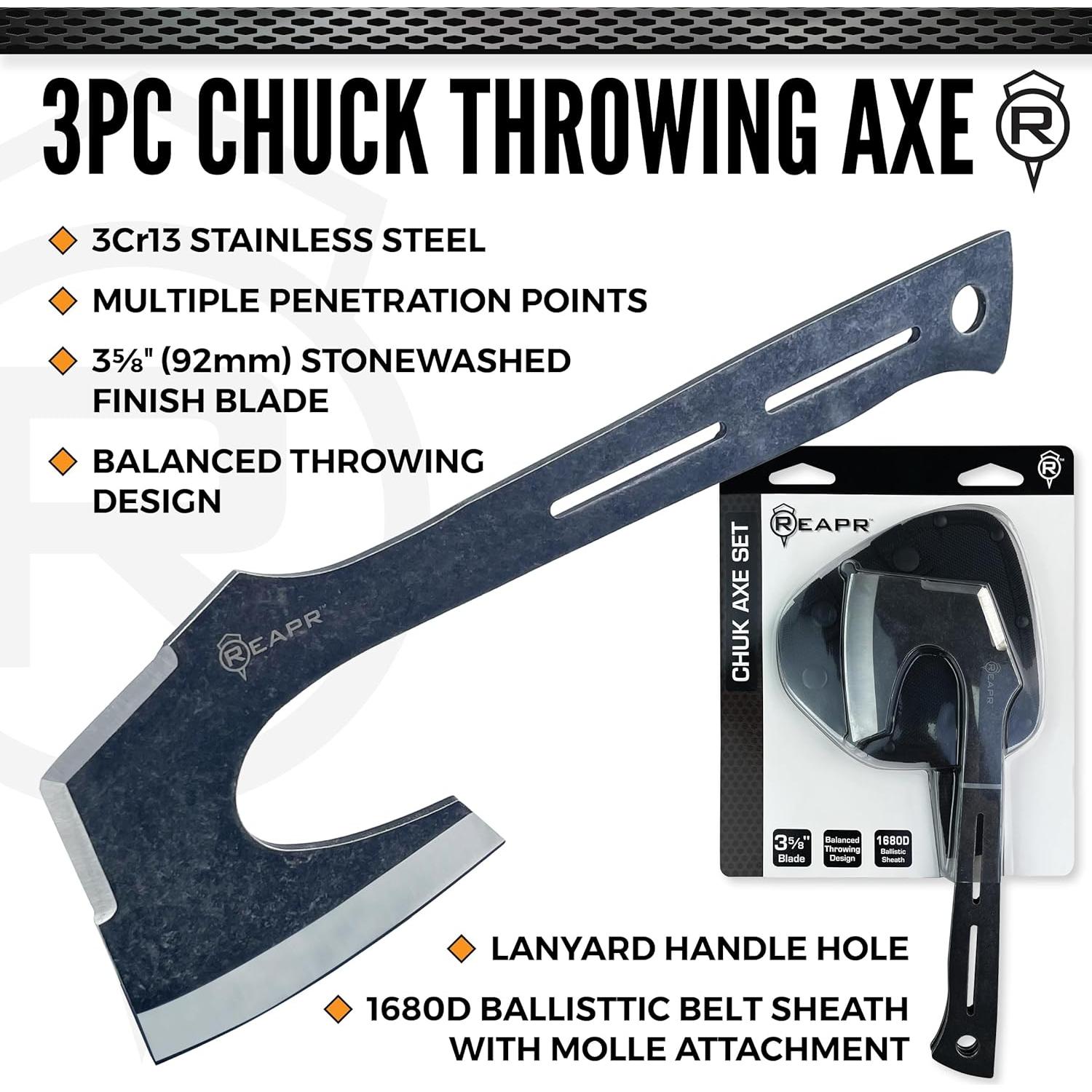 Conjunto de Hachas de Lanzamiento Reapr 3 Piezas 27.94 cm