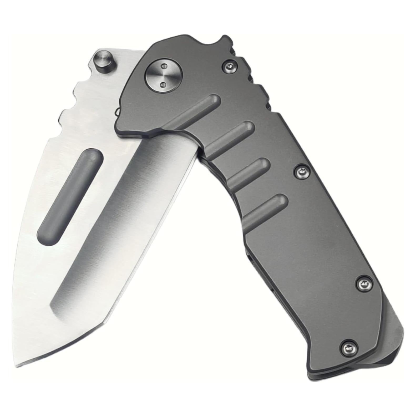 Cuchillo Plegable Táctico Geegift Axe Meide 21.8 cm Gris
