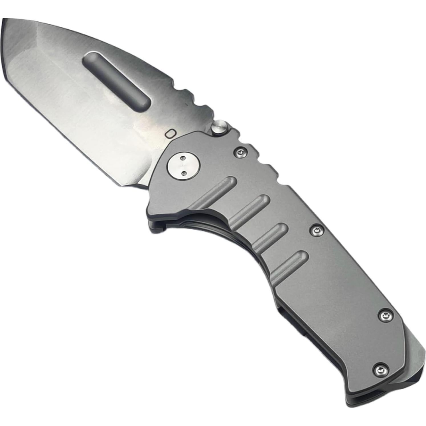 Cuchillo Plegable Táctico Geegift Axe Meide 21.8 cm Gris