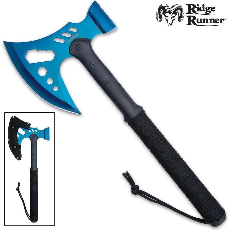 Hacha Táctica Ridge Runner 18" (45.72 cm) - Azul con Martillo