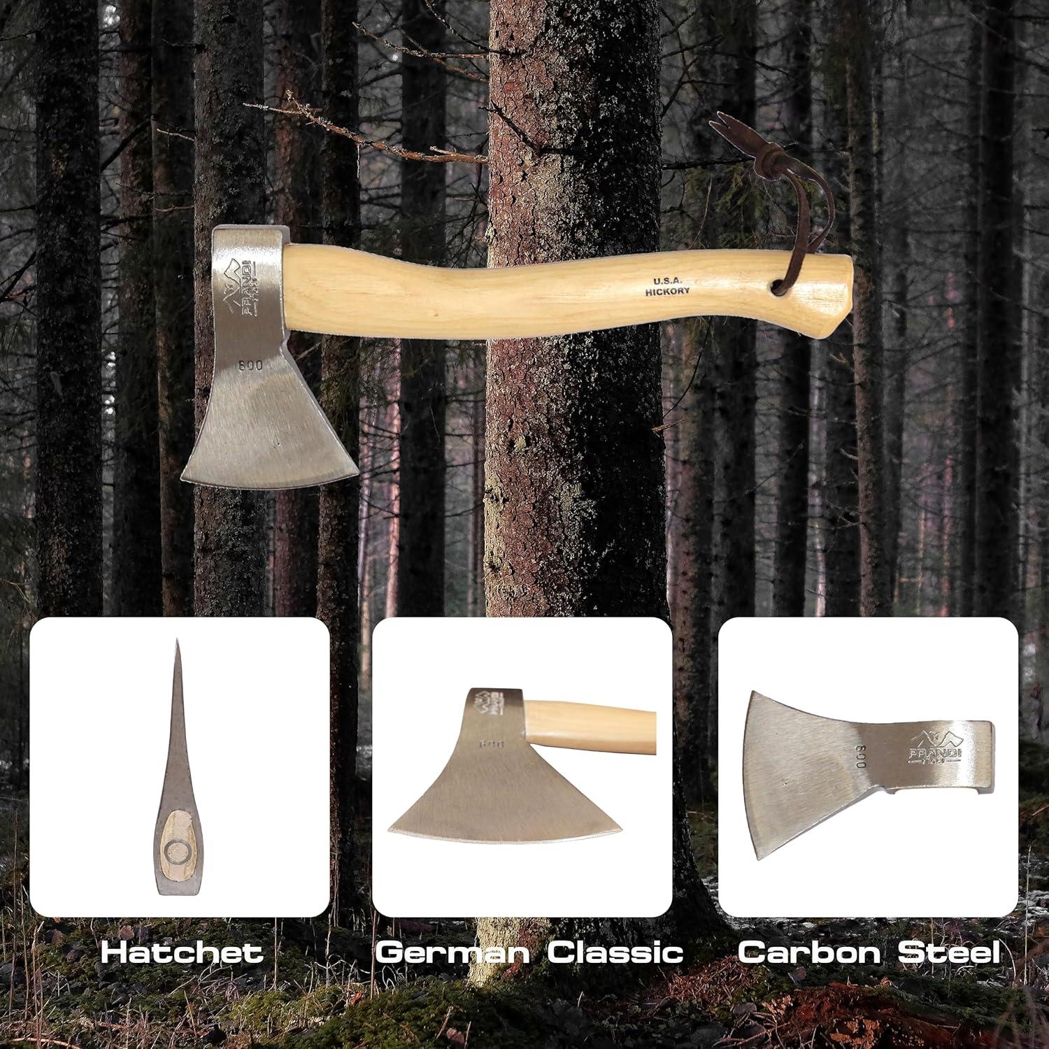 Hacha Prandi Alemán C45 Forjada - Mango de Hickory 40.64 cm