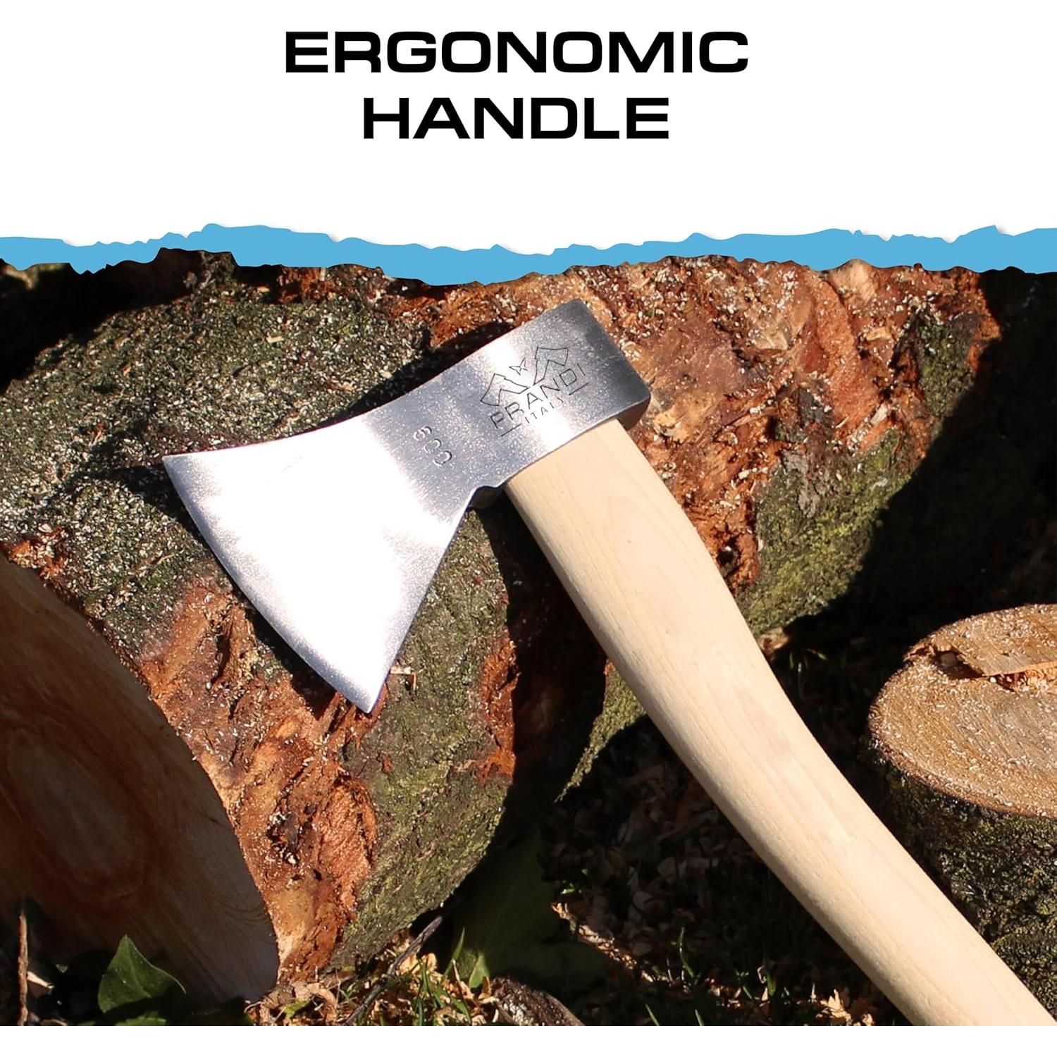 Hacha Prandi Alemán C45 Forjada - Mango de Hickory 40.64 cm