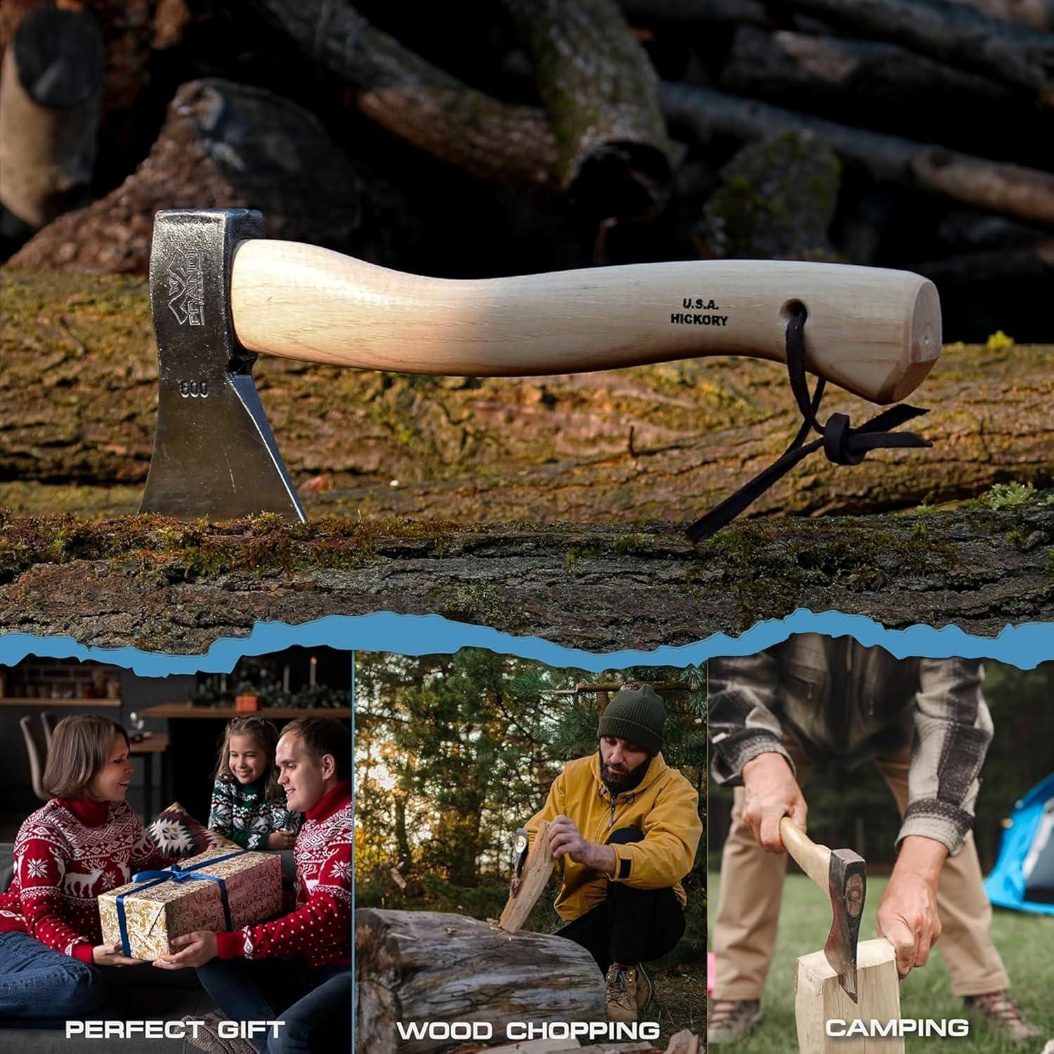 Hacha Prandi Alemán C45 Forjada - Mango de Hickory 40.64 cm