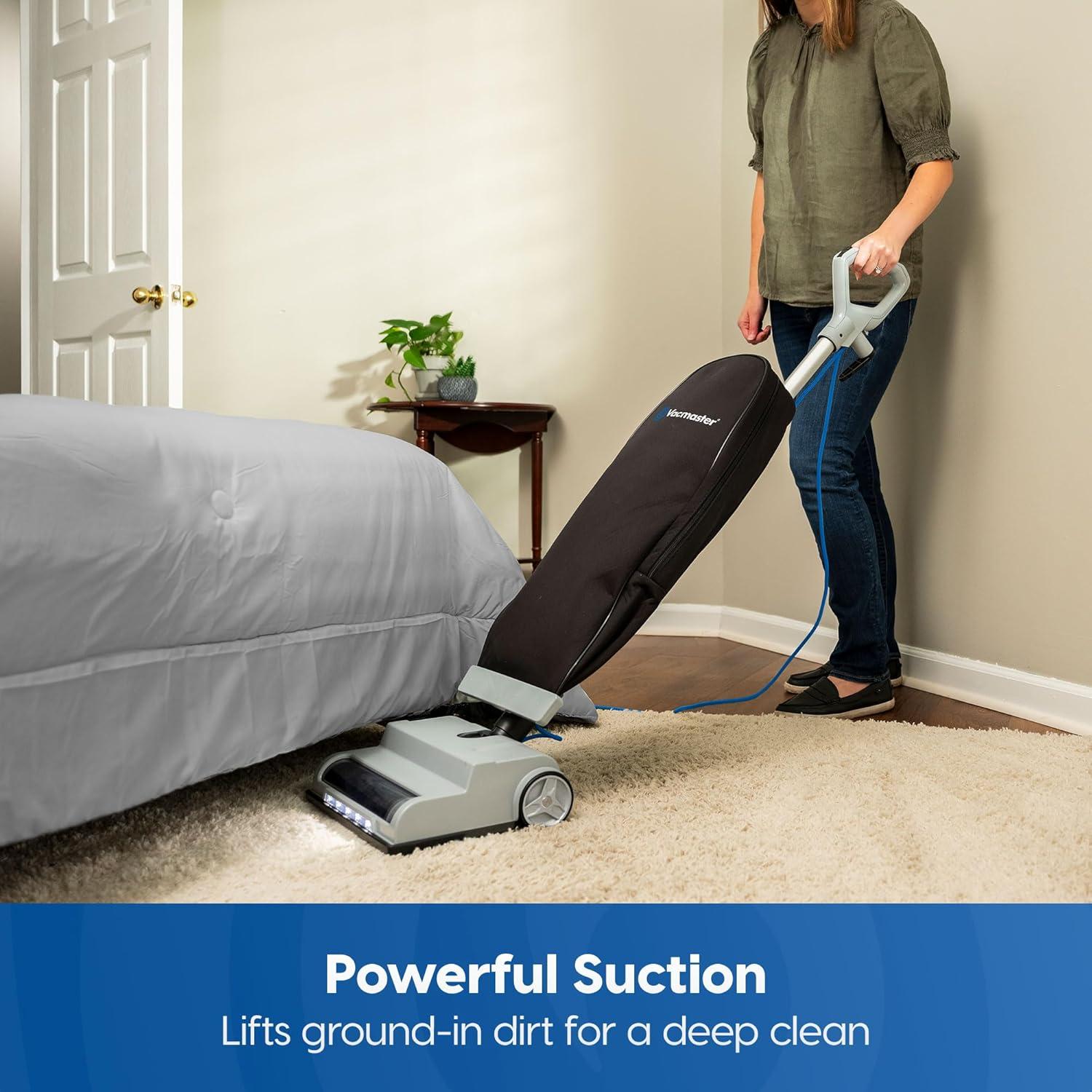 Aspiradora Vertical Vacmaster UB0402 Ultra-Ligera 14L con Luz LED