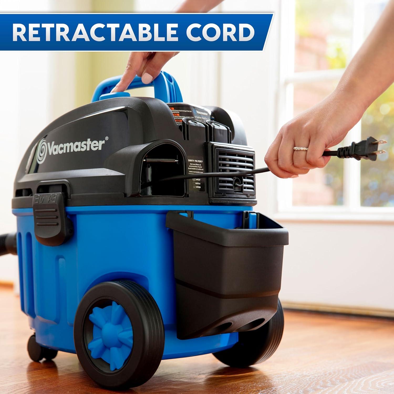 Aspiradora de Piso Húmedo/Seco Vacmaster 15.14L 5HP VF408 Azul