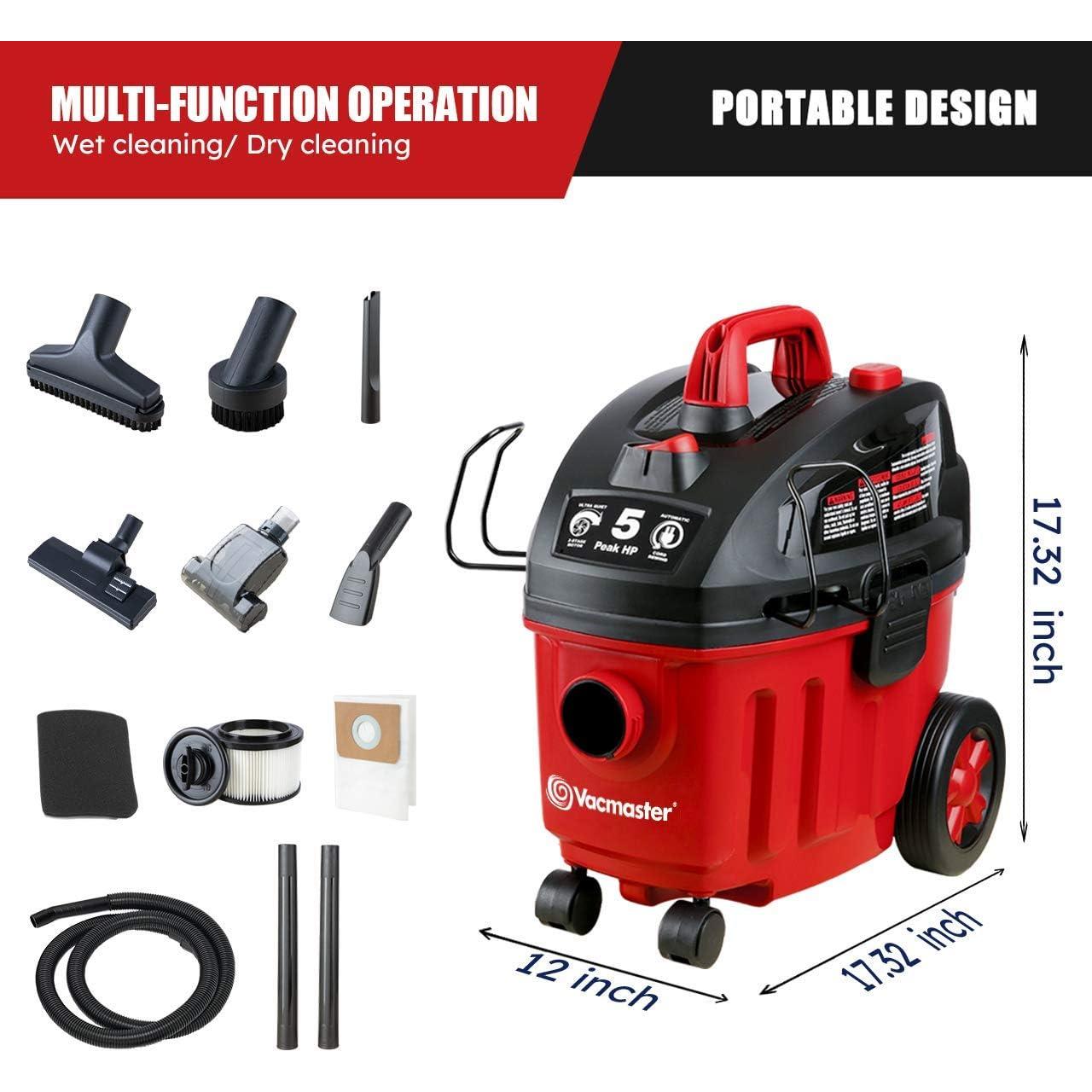 Aspiradora Húmeda/Seca Vacmaster VF408 4 Galones 5 HP