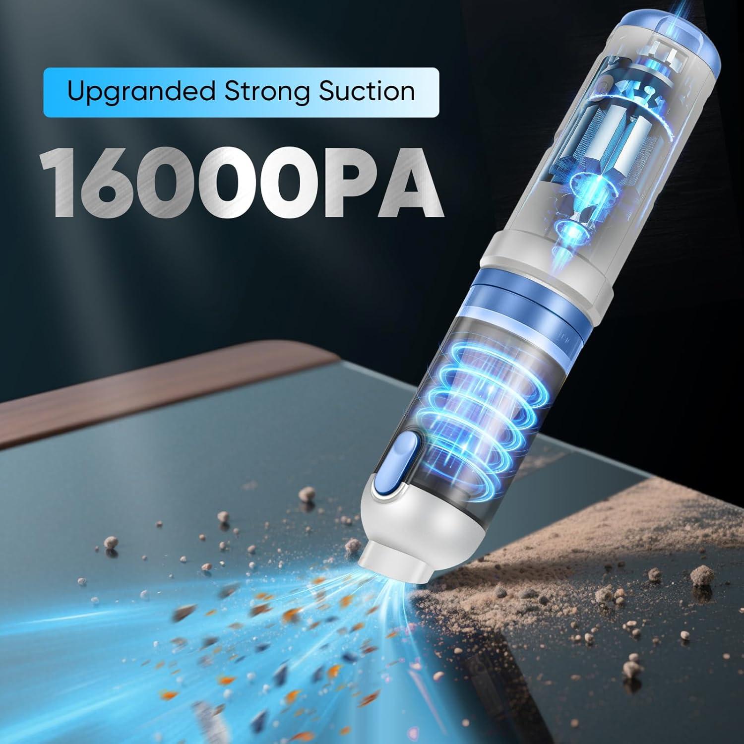 Aspiradora de Coche SakerPlus HL-139 Inalámbrica 4 en 1 16000Pa