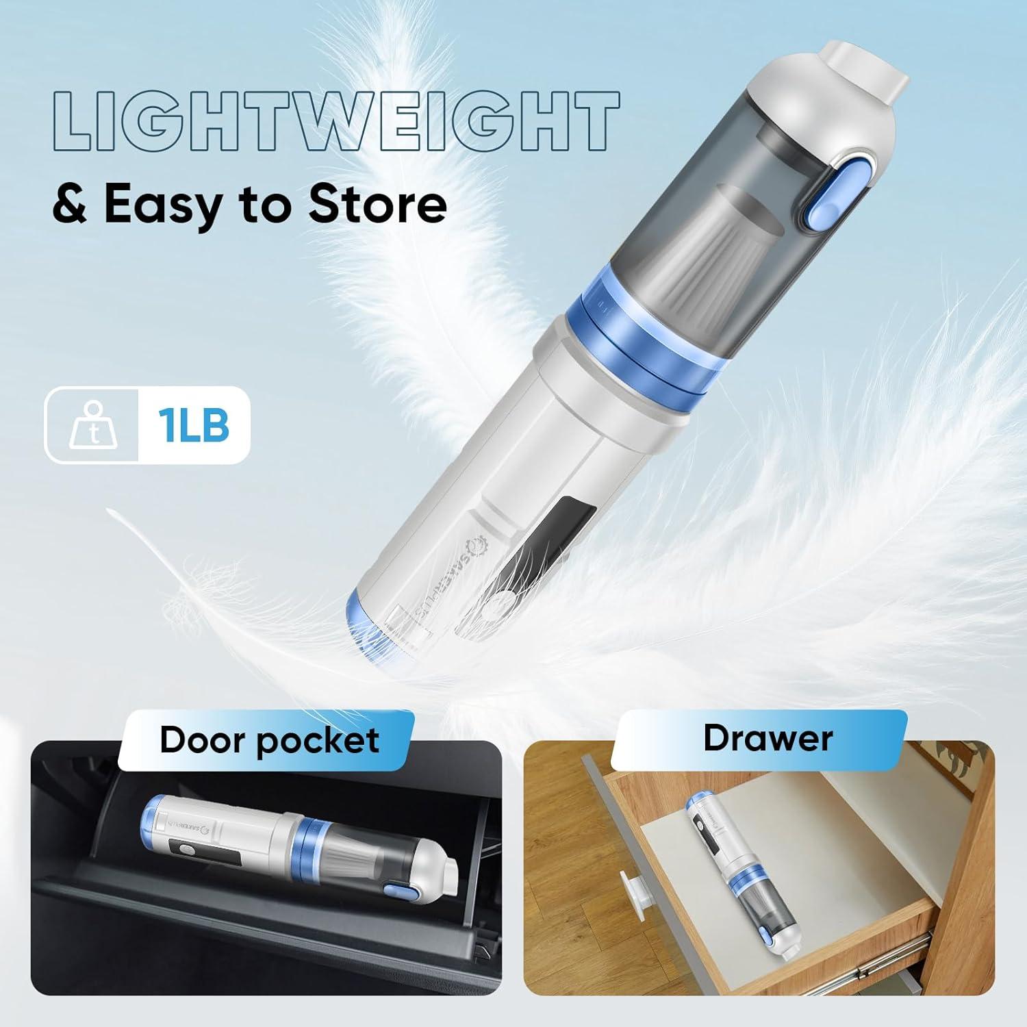 Aspiradora de Coche SakerPlus HL-139 Inalámbrica 4 en 1 16000Pa