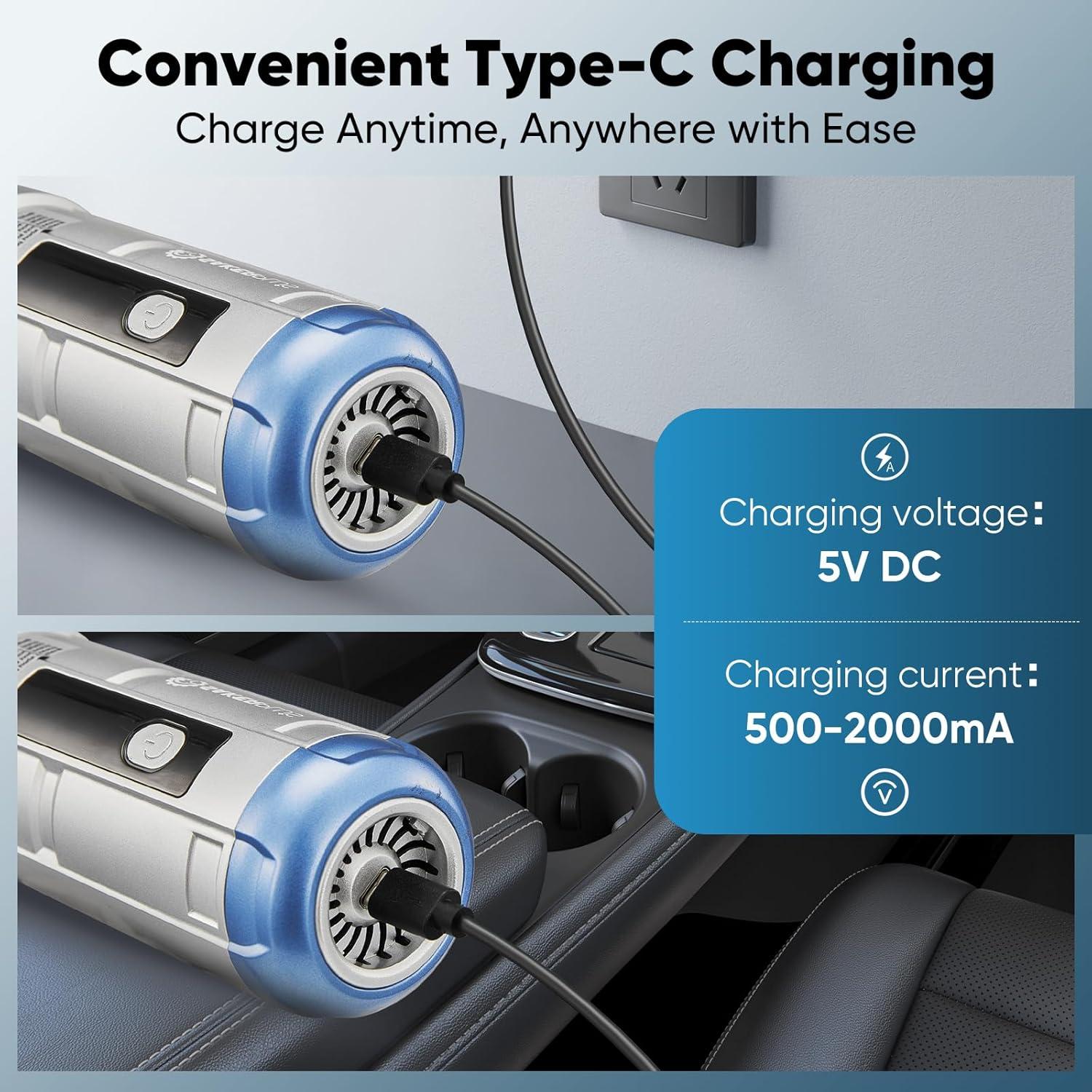 Aspiradora de Coche SakerPlus HL-139 Inalámbrica 4 en 1 16000Pa