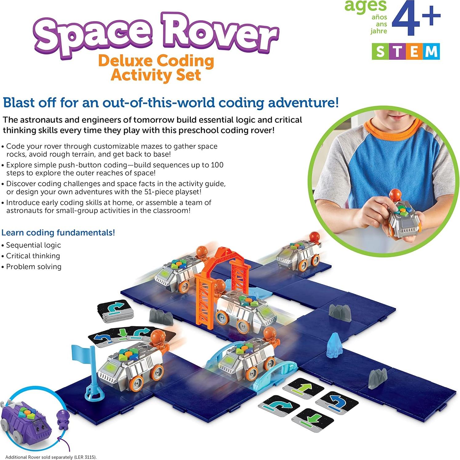 Juego de Codificación Deluxe Space Rover Learning Resources - STEM 4-10 años
