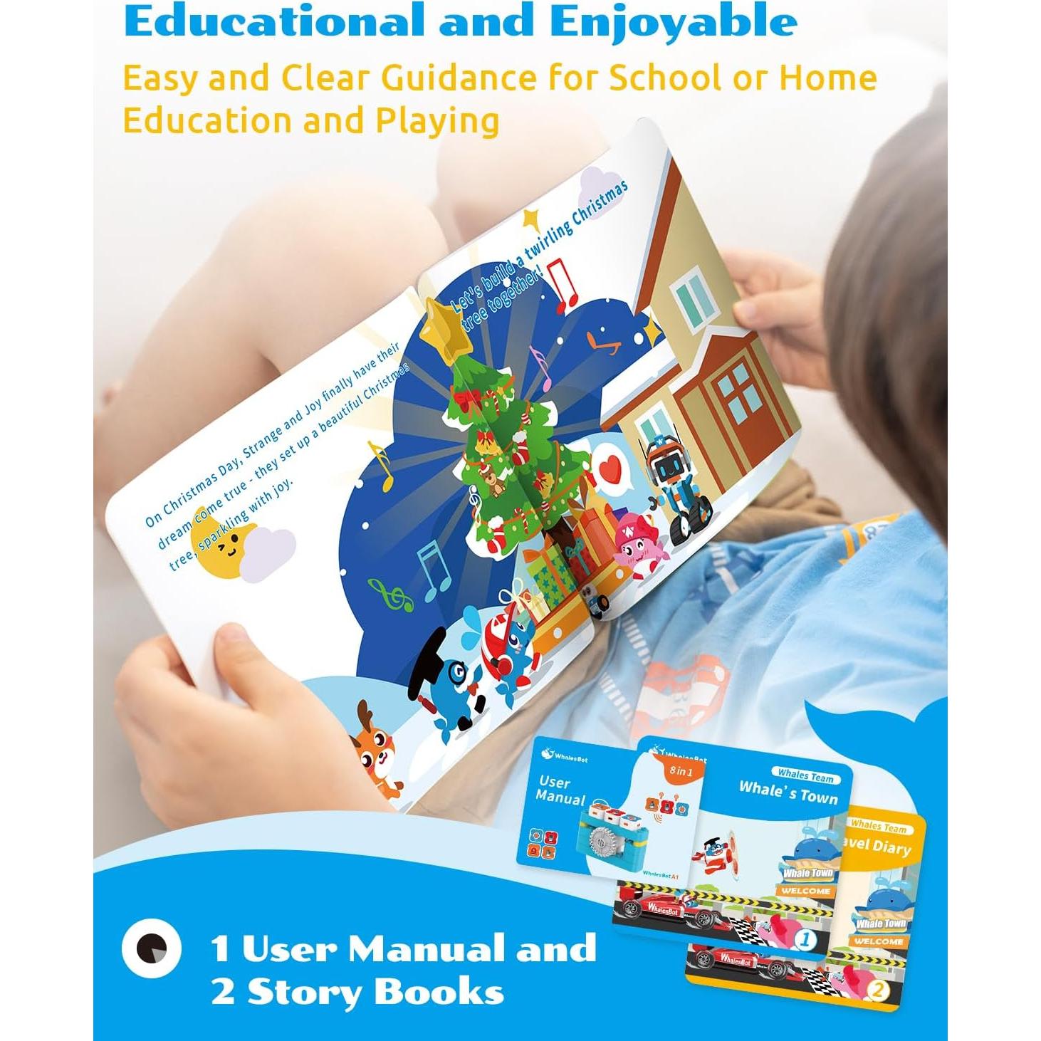 Robot de Codificación WhalesBot A1 para Niños 3+ años