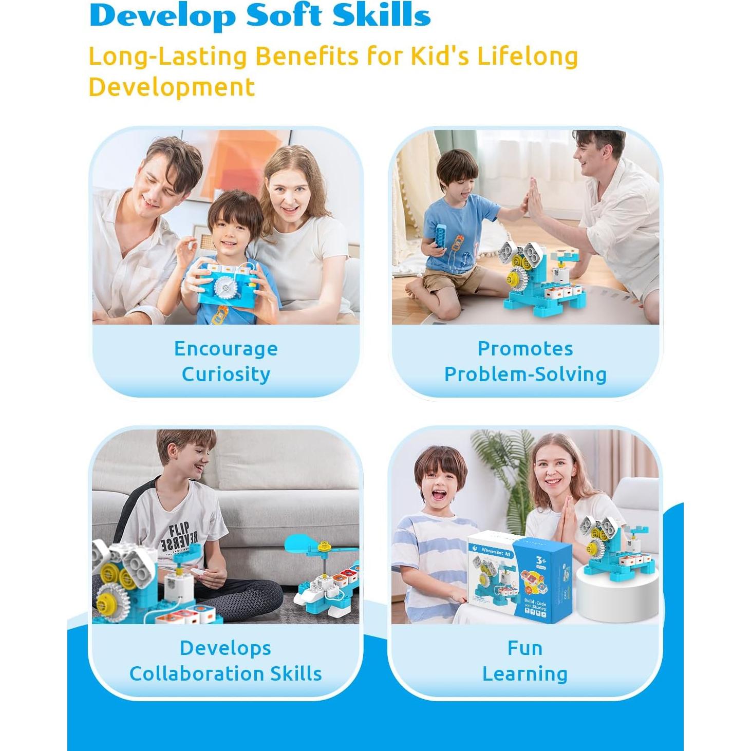 Robot de Codificación WhalesBot A1 para Niños 3+ años