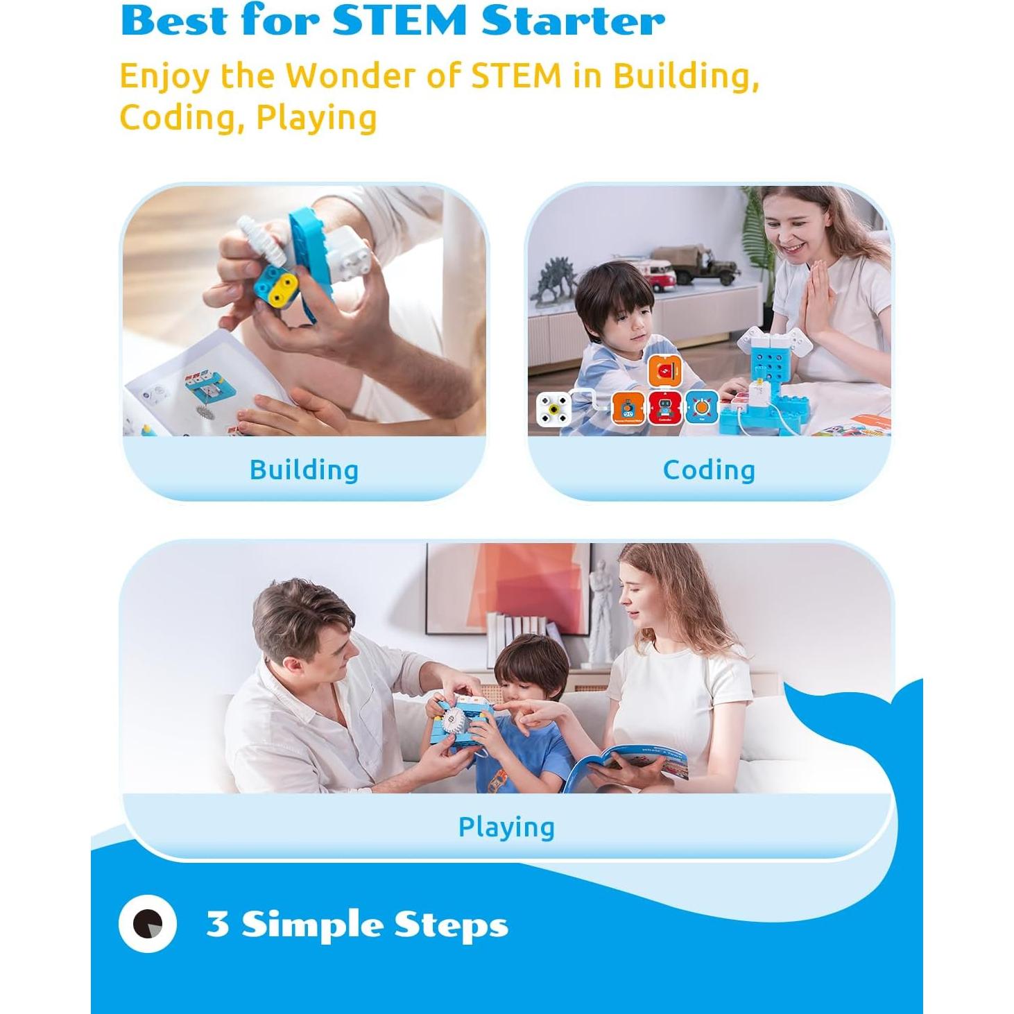 Robot de Codificación WhalesBot A1 para Niños 3+ años