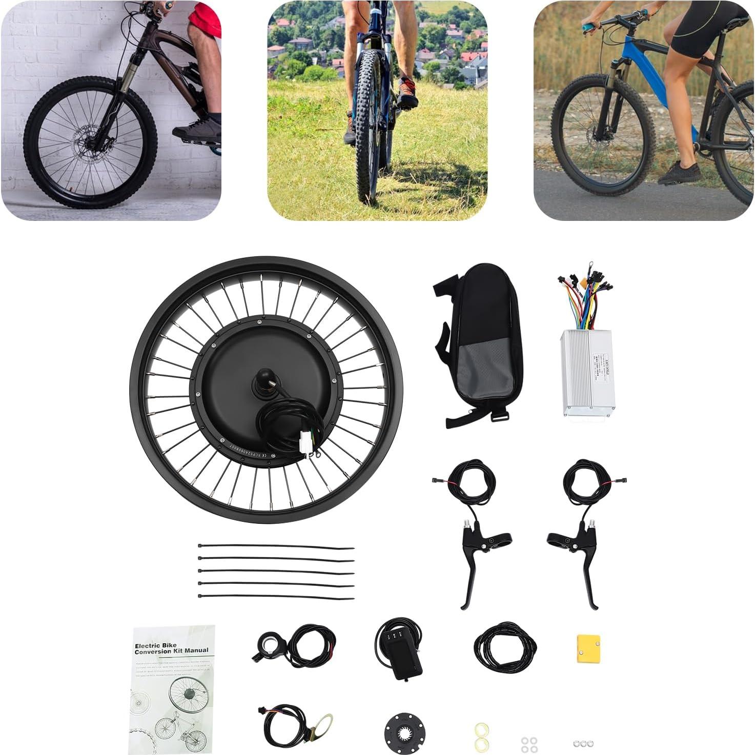 Kit de Conversión E-Bike 48V 1000W CheriMuMu 20" Negro