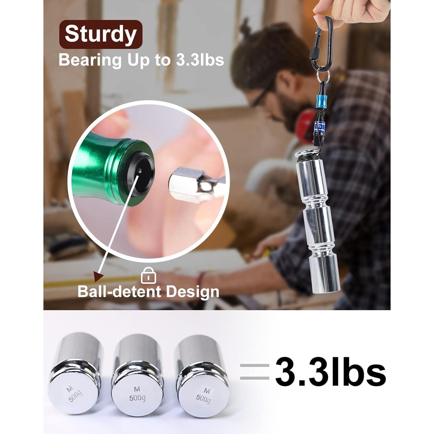 Soporte de Bits Katerk 12 Piezas con Carabinero Negro