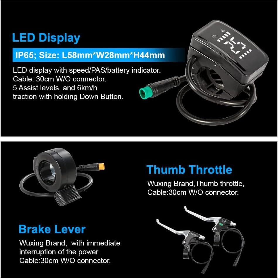 Kit de Conversión Ebike 26" YS YOSE POWER 48V 500W