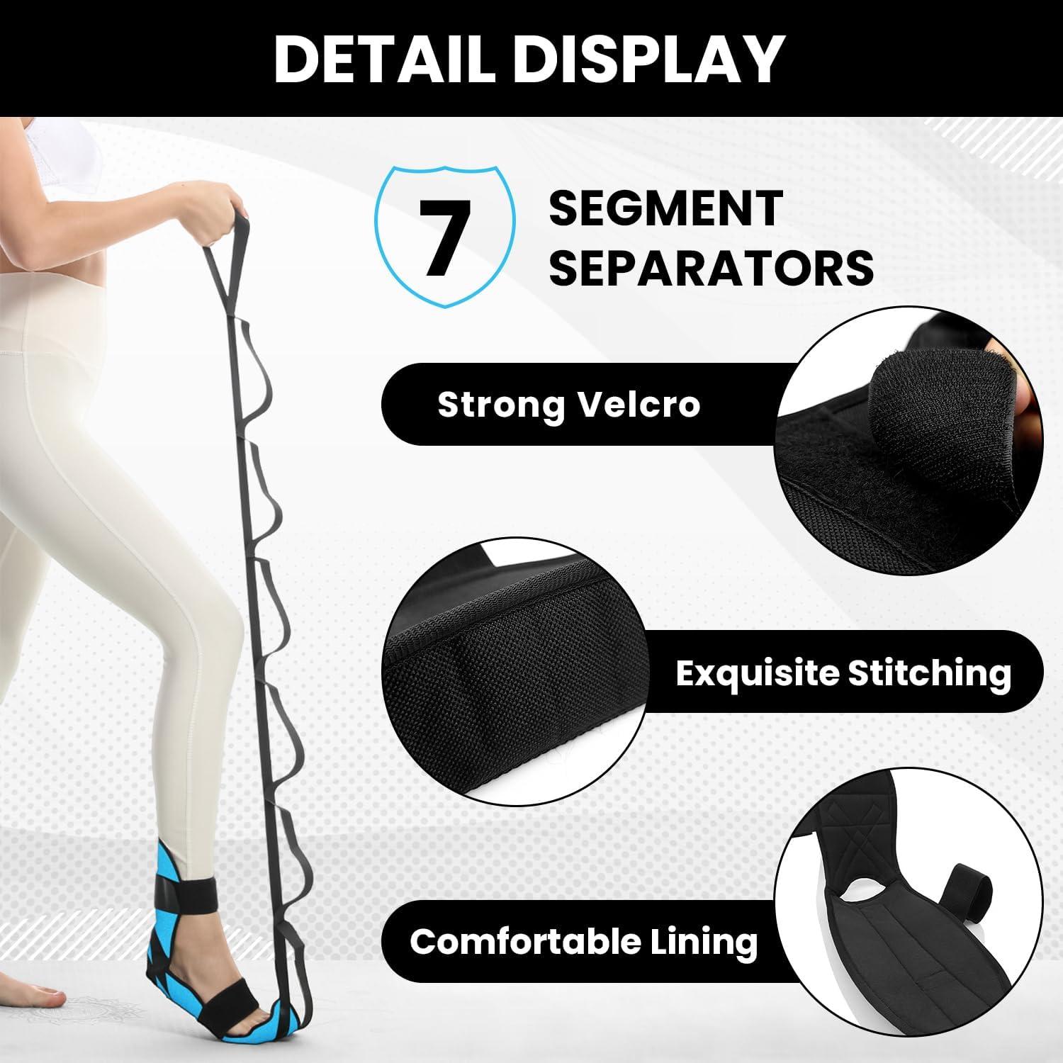 Estirador de pies y pantorrillas JIURUN con correa y pelota