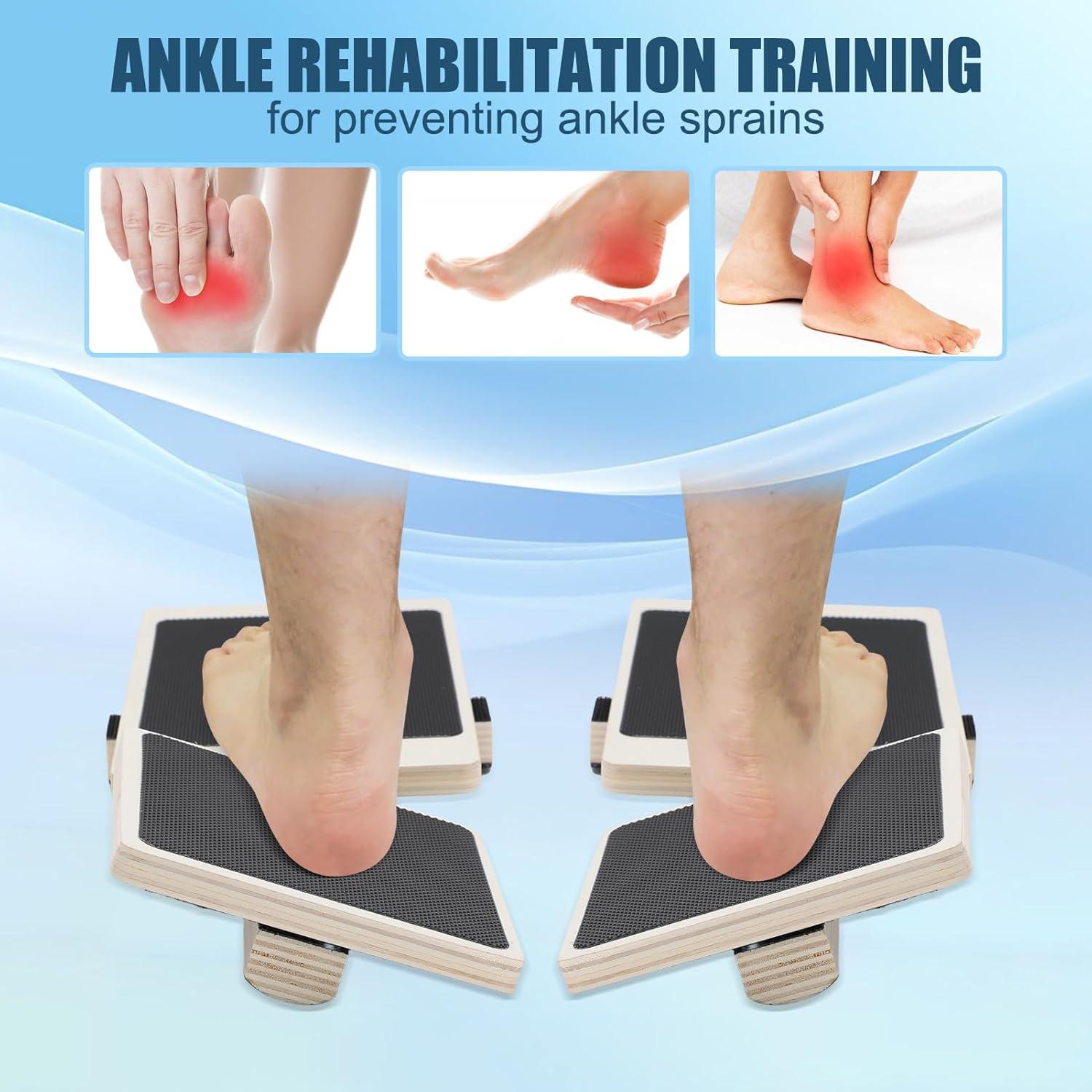 Tabla de Equilibrio ZEMBSOYA de Madera Antideslizante 21x15cm