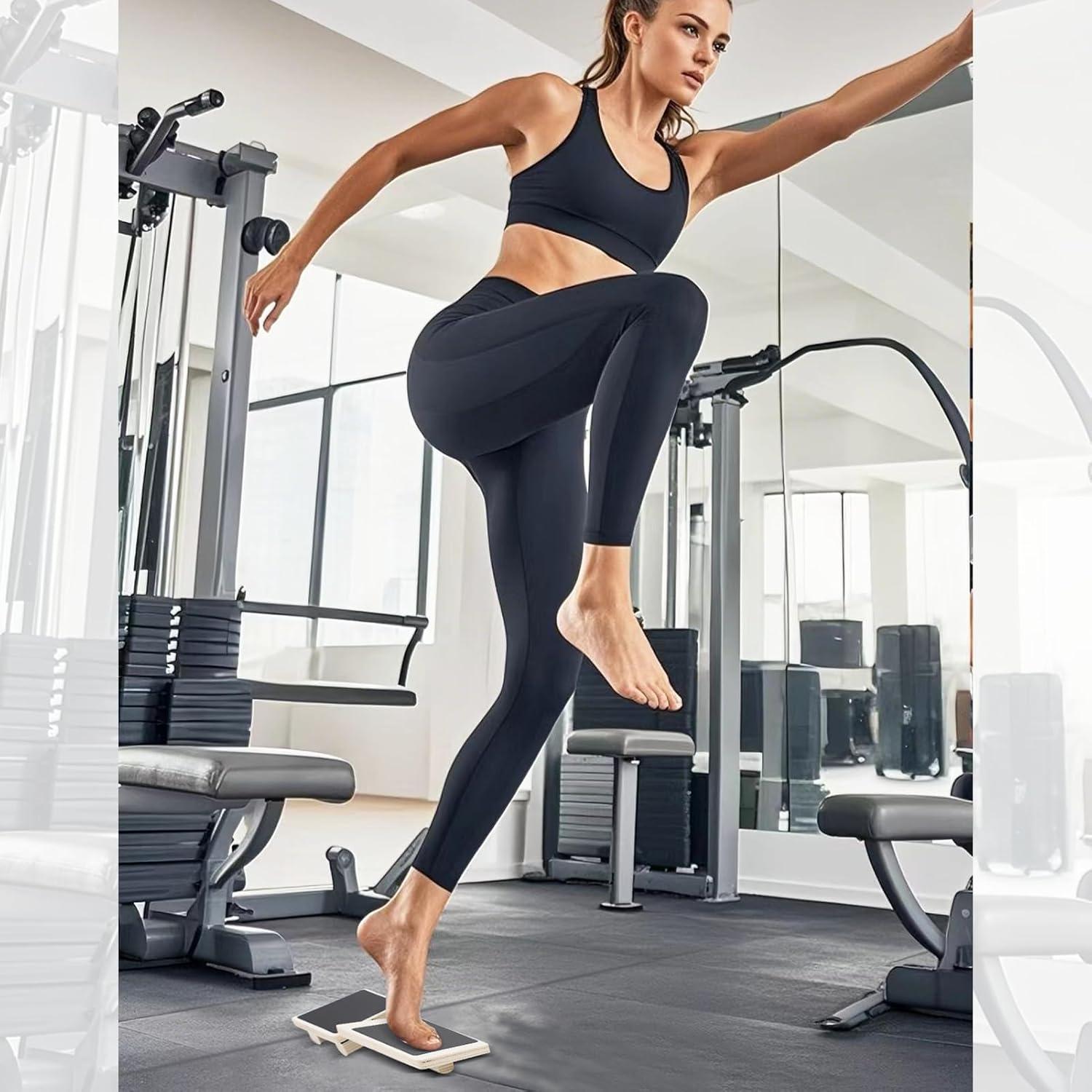 Tabla de Equilibrio ZEMBSOYA de Madera Antideslizante 21x15cm