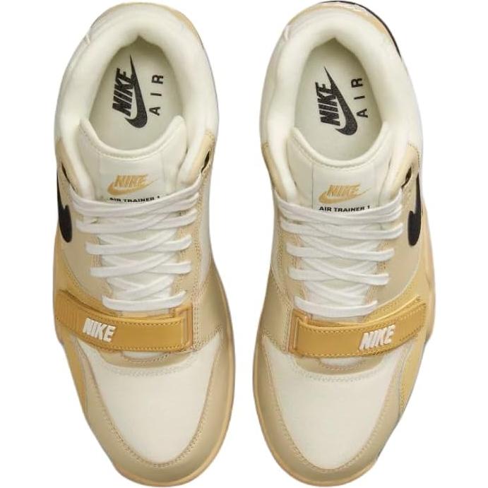 Zapatos Nike Air Trainer 1 Hombre Leche de Coco Negro-Oro 45