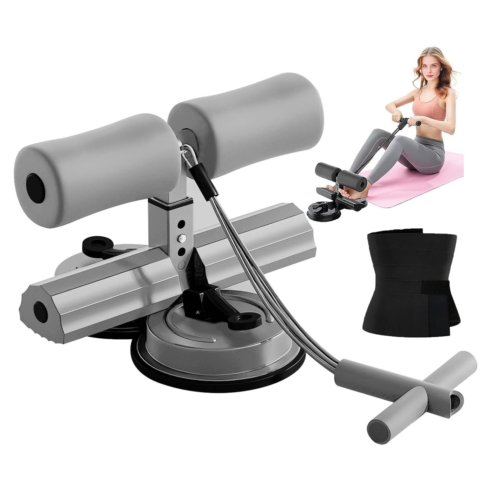 Entrenador Abdominal IIJPPM con Doble Ventosa y Cinturón