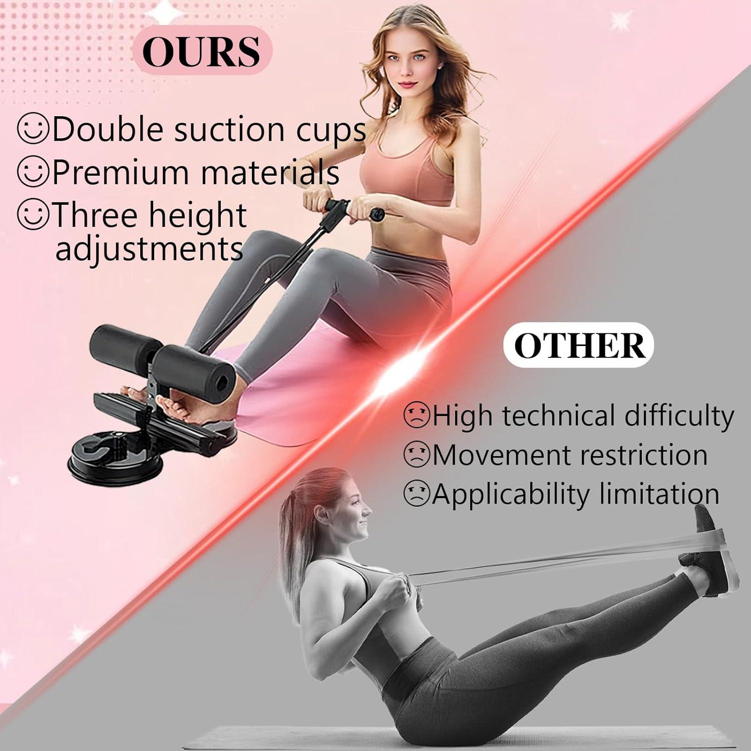 Entrenador Abdominal IIJPPM con Doble Ventosa y Cinturón