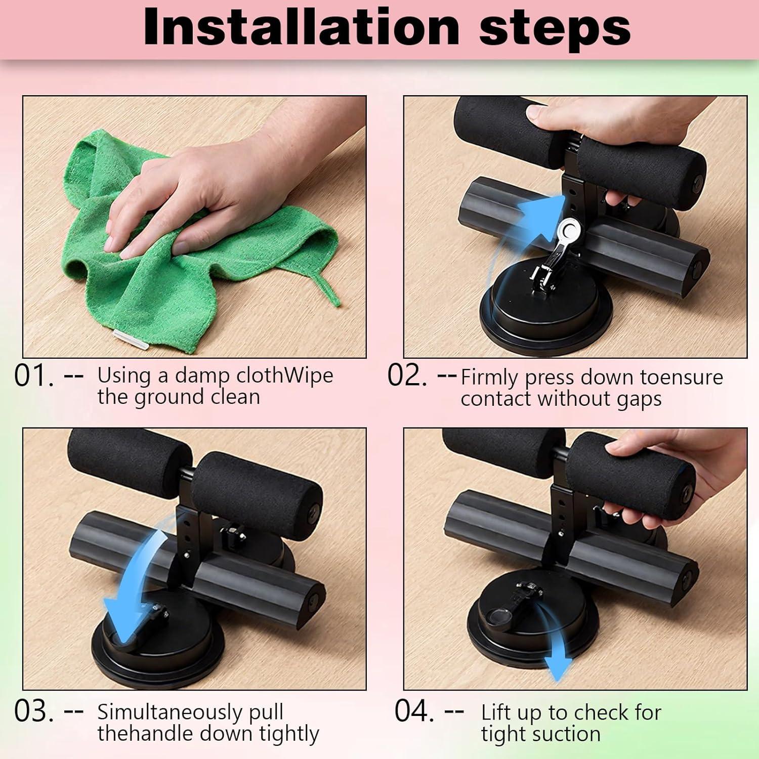 Entrenador Abdominal IIJPPM con Doble Ventosa y Cinturón