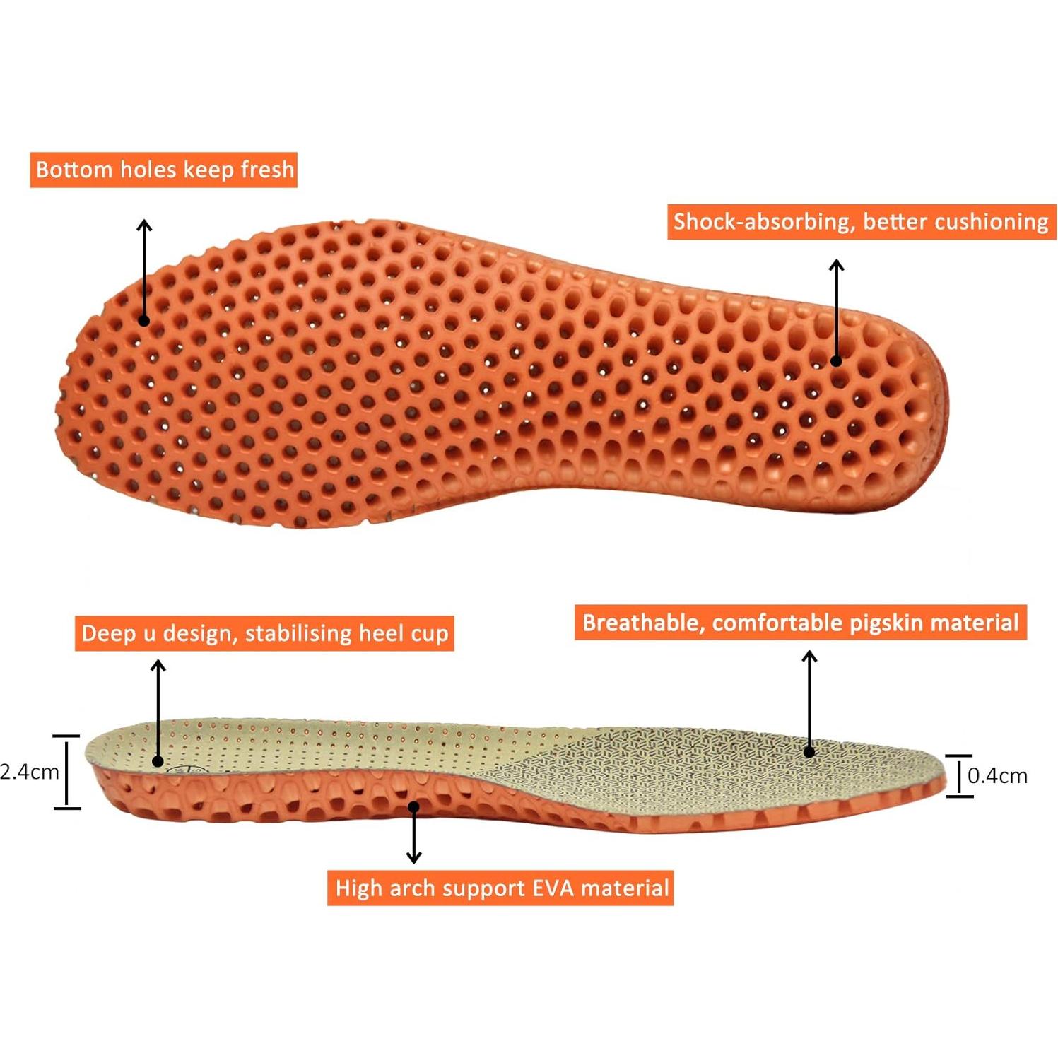 Plantillas ortopédicas Knixmax para hombres, soporte arco, EU 47