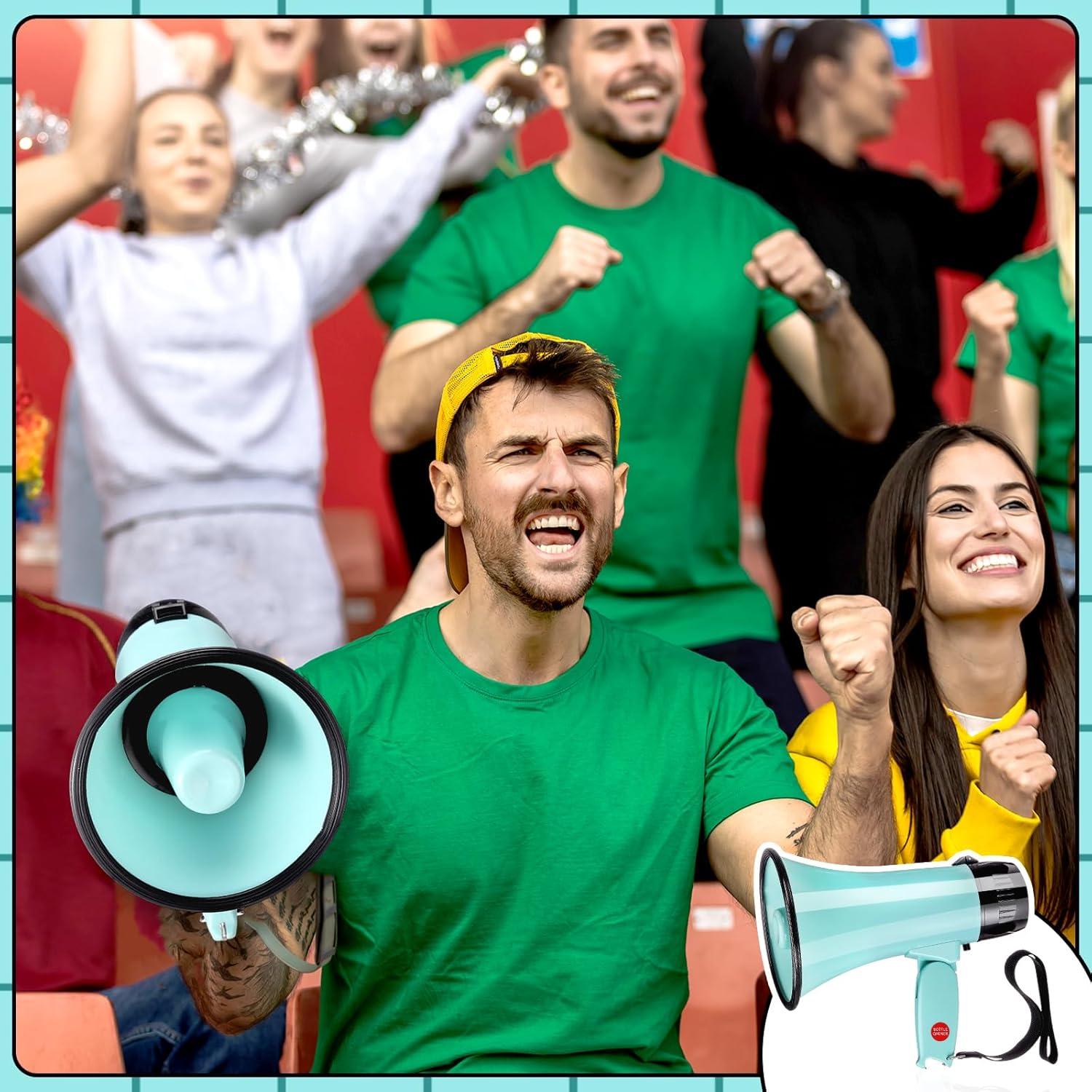 Megáfono Portátil Kingdder 25W Verde Macaron para Exterior