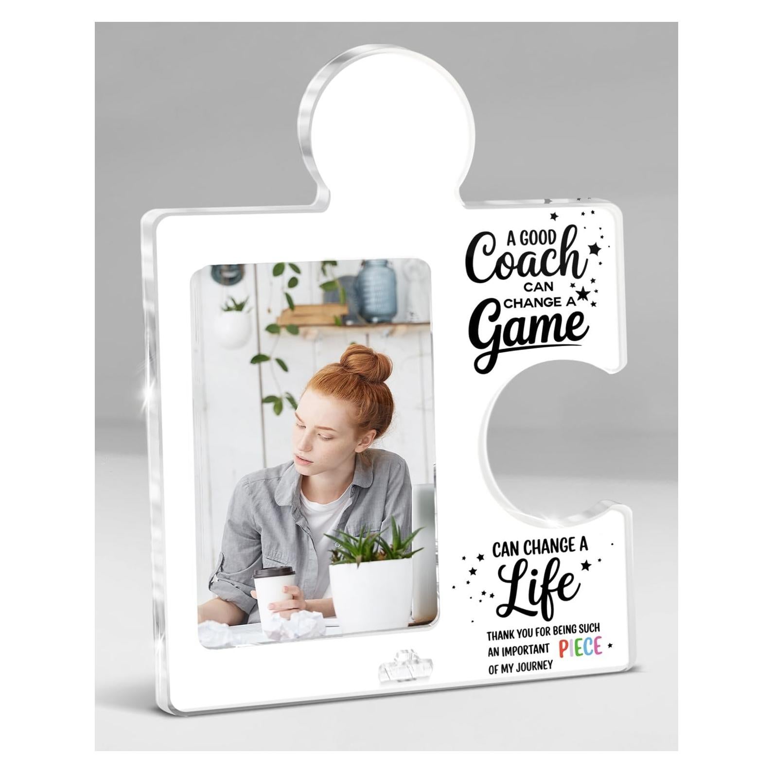 Marco de Foto Acrílico Puzzle QPVXSST 20x25 cm Regalo Agradecimiento