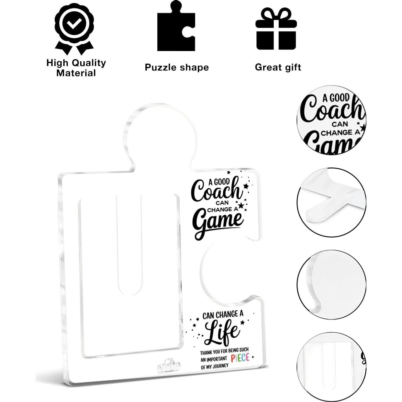 Marco de Foto Acrílico Puzzle QPVXSST 20x25 cm Regalo Agradecimiento