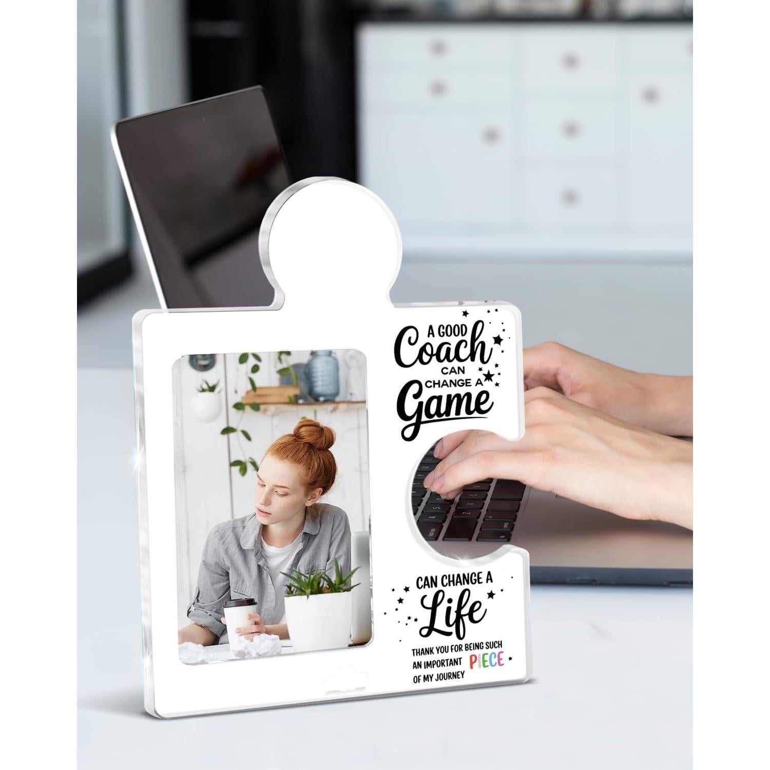 Marco de Foto Acrílico Puzzle QPVXSST 20x25 cm Regalo Agradecimiento