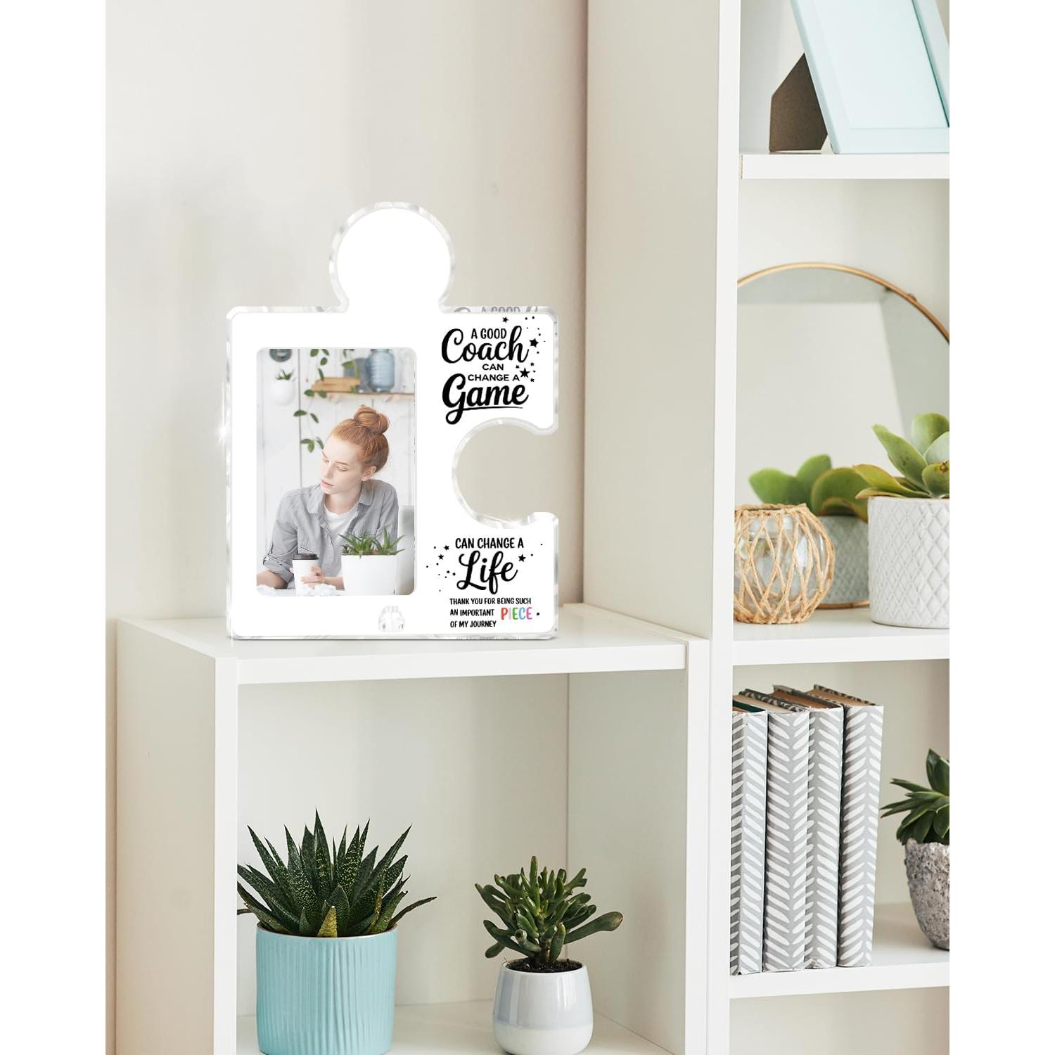 Marco de Foto Acrílico Puzzle QPVXSST 20x25 cm Regalo Agradecimiento