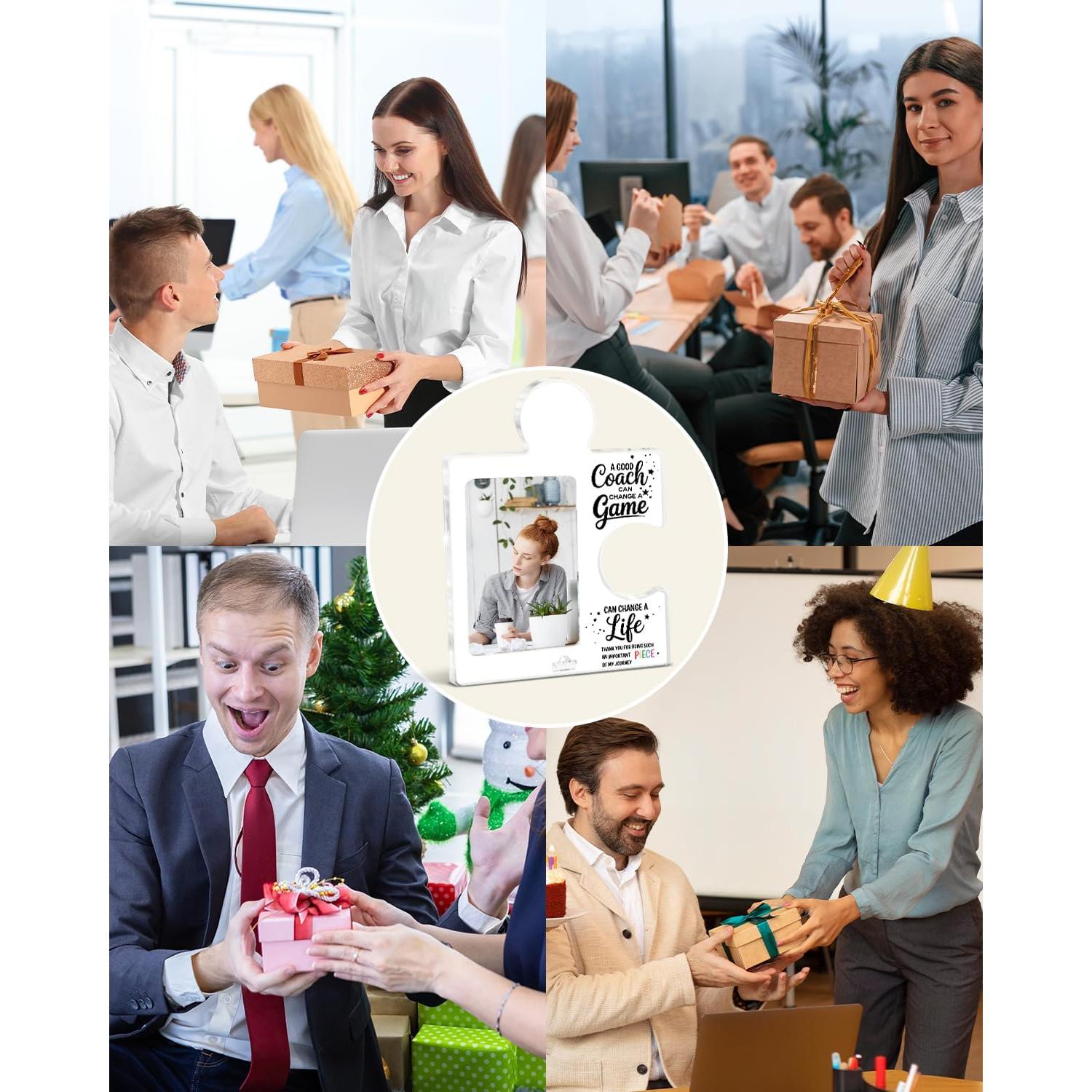 Marco de Foto Acrílico Puzzle QPVXSST 20x25 cm Regalo Agradecimiento