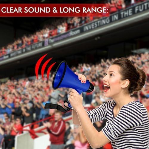 Megáfono Portátil Technical Pro Bullhorn 20W 300m con Sirena